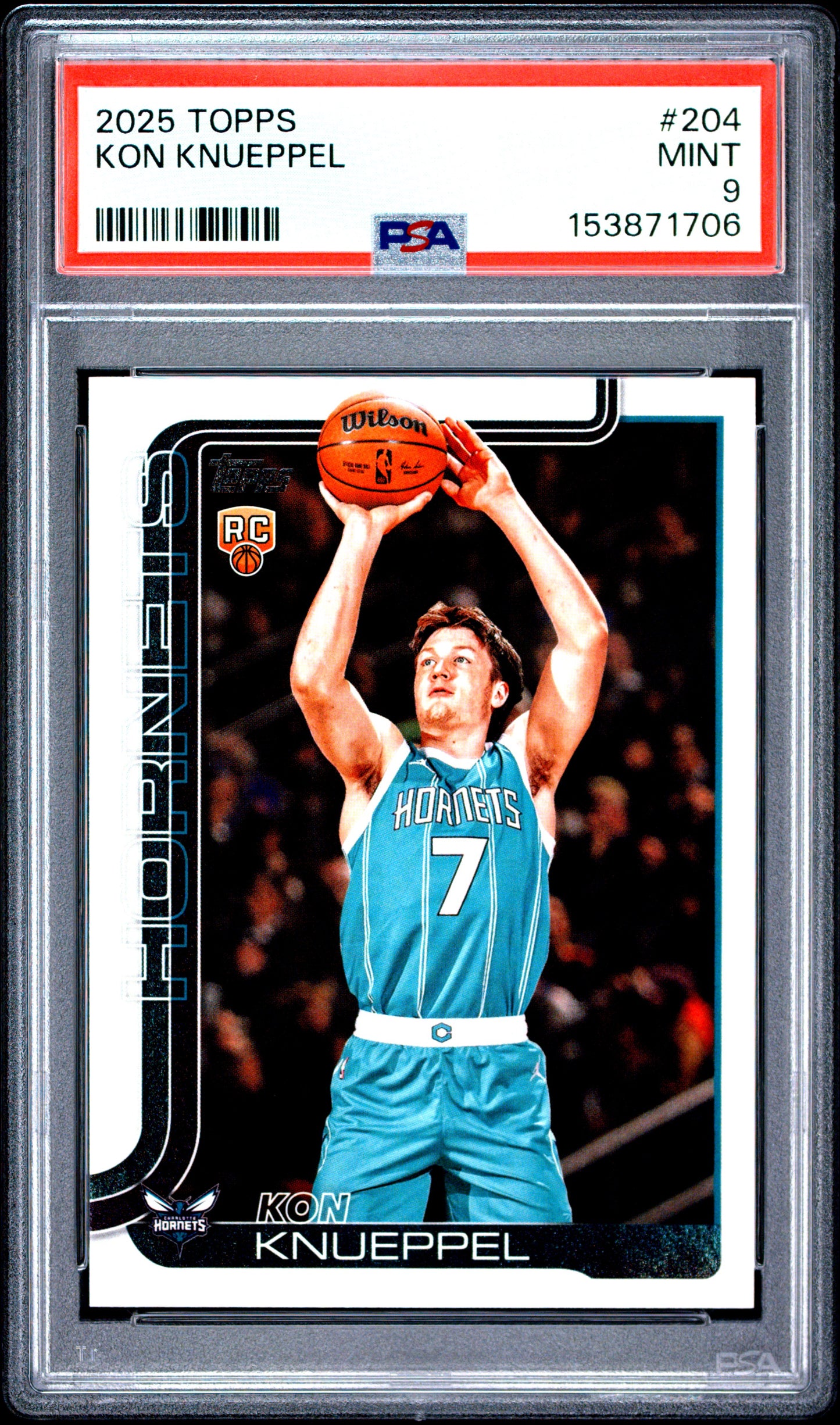 2025 Topps #204 Kon Knueppel RC PSA 9