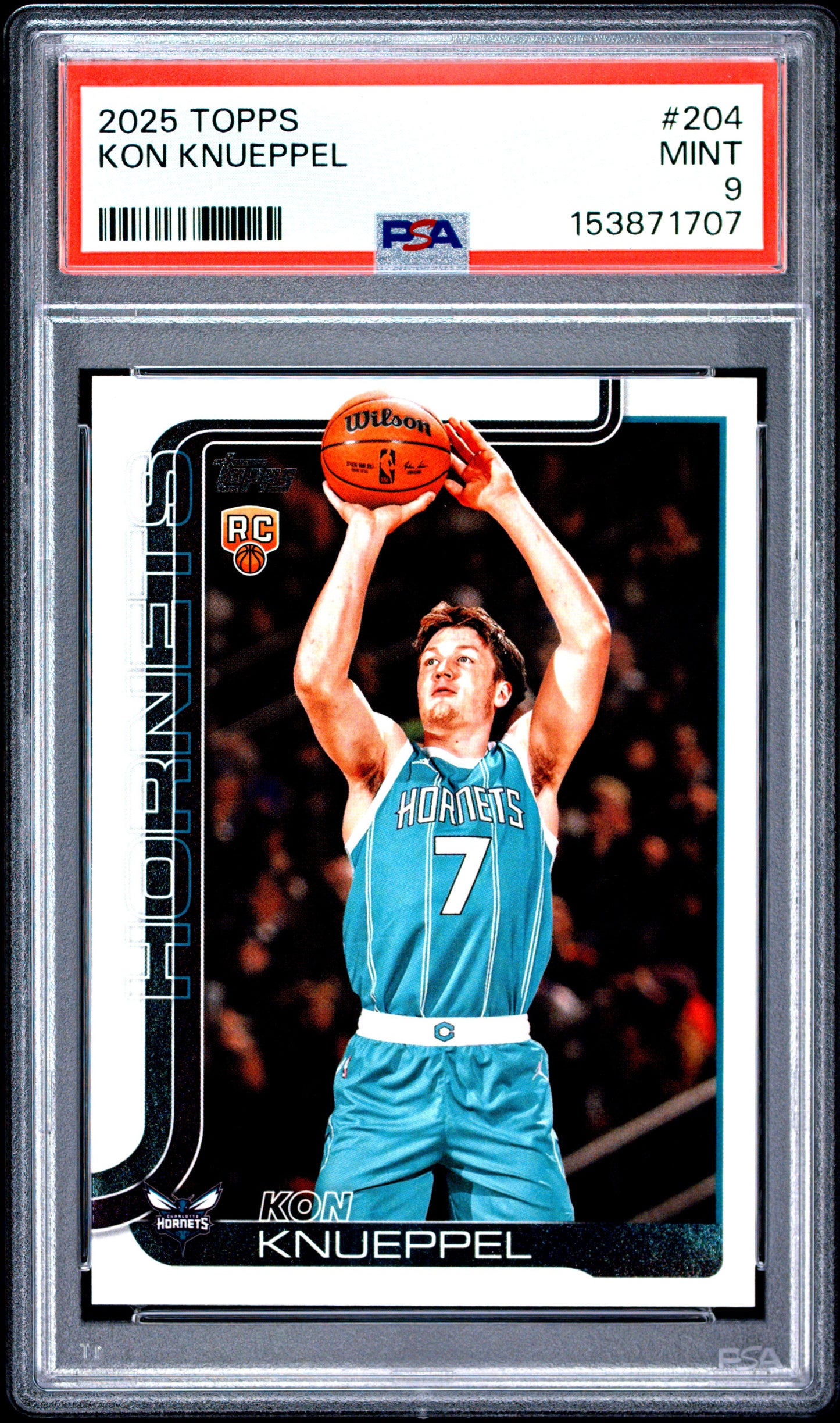 2025 Topps #204 Kon Knueppel RC PSA 9 (1707)