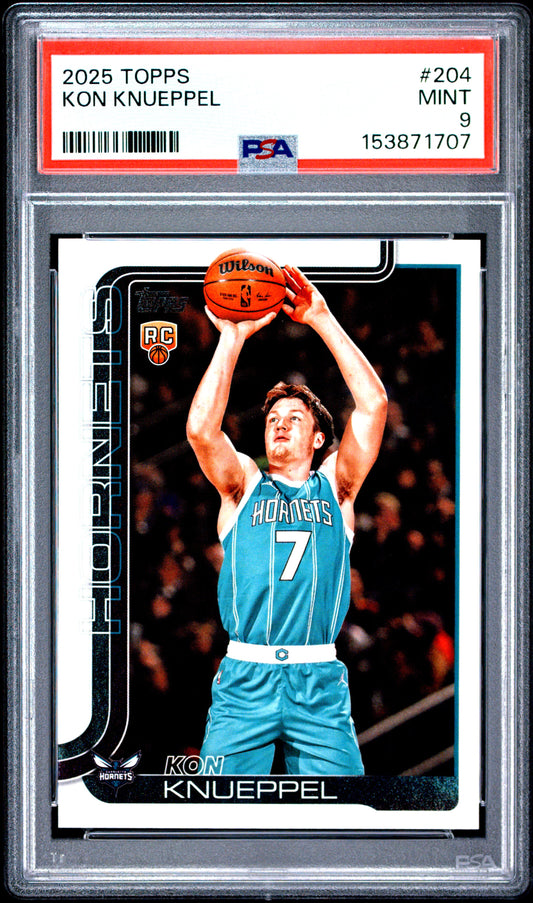 2025 Topps #204 Kon Knueppel RC PSA 9 (1707)