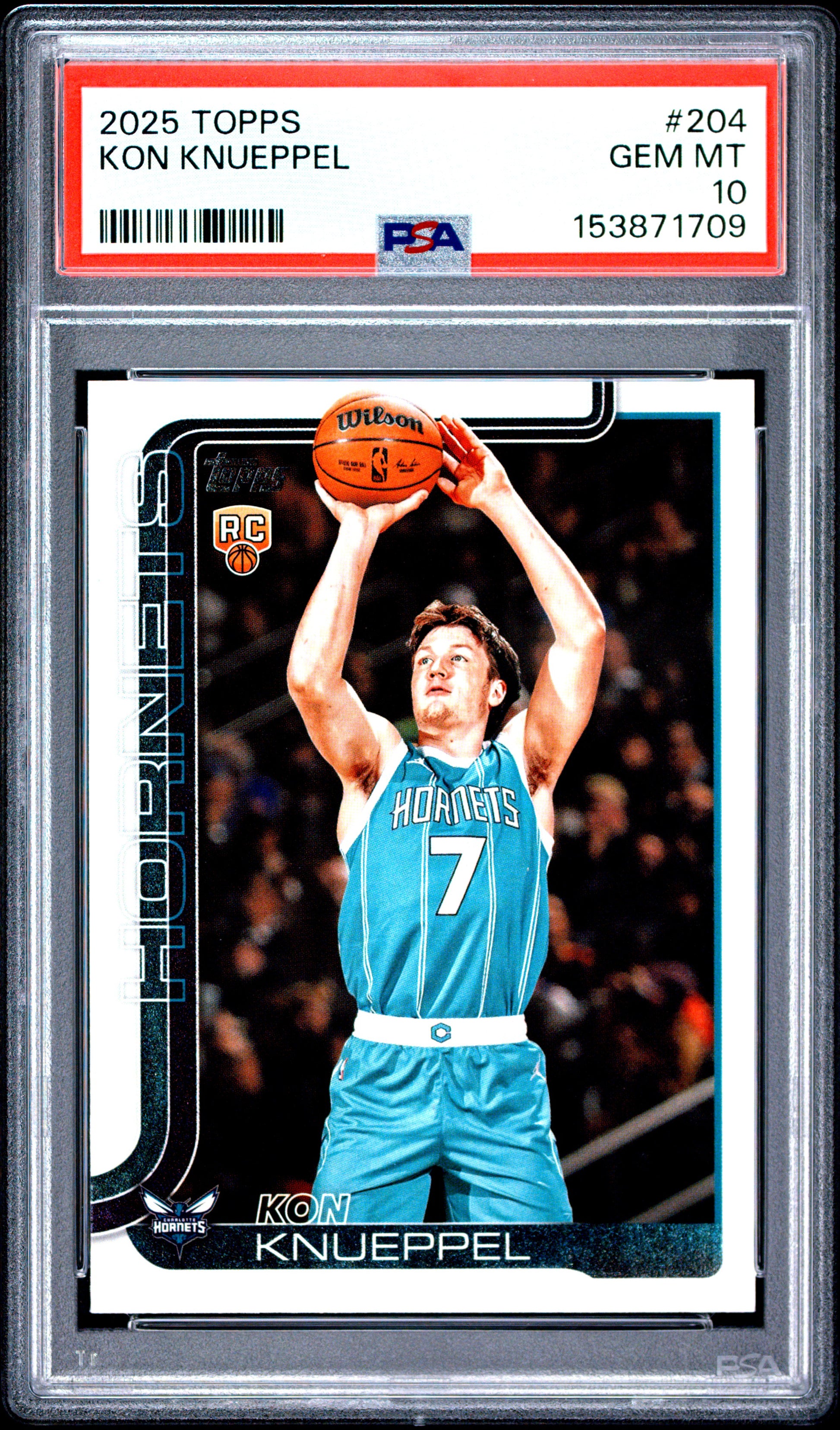 2025 Topps #204 Kon Knueppel RC PSA 10 (1709)
