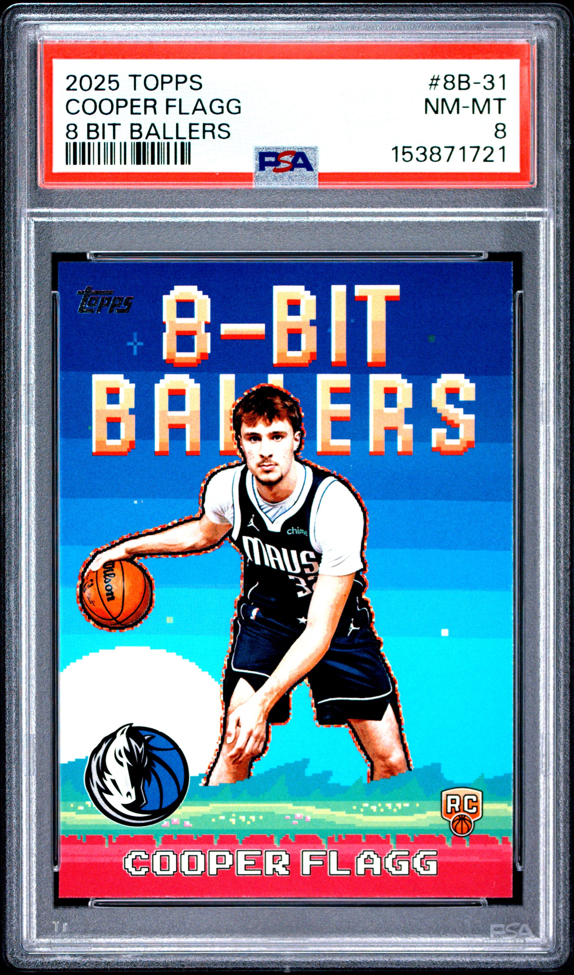 2025 Topps 8 Bit Ballers #8B-31 Cooper Flagg RC PSA 8