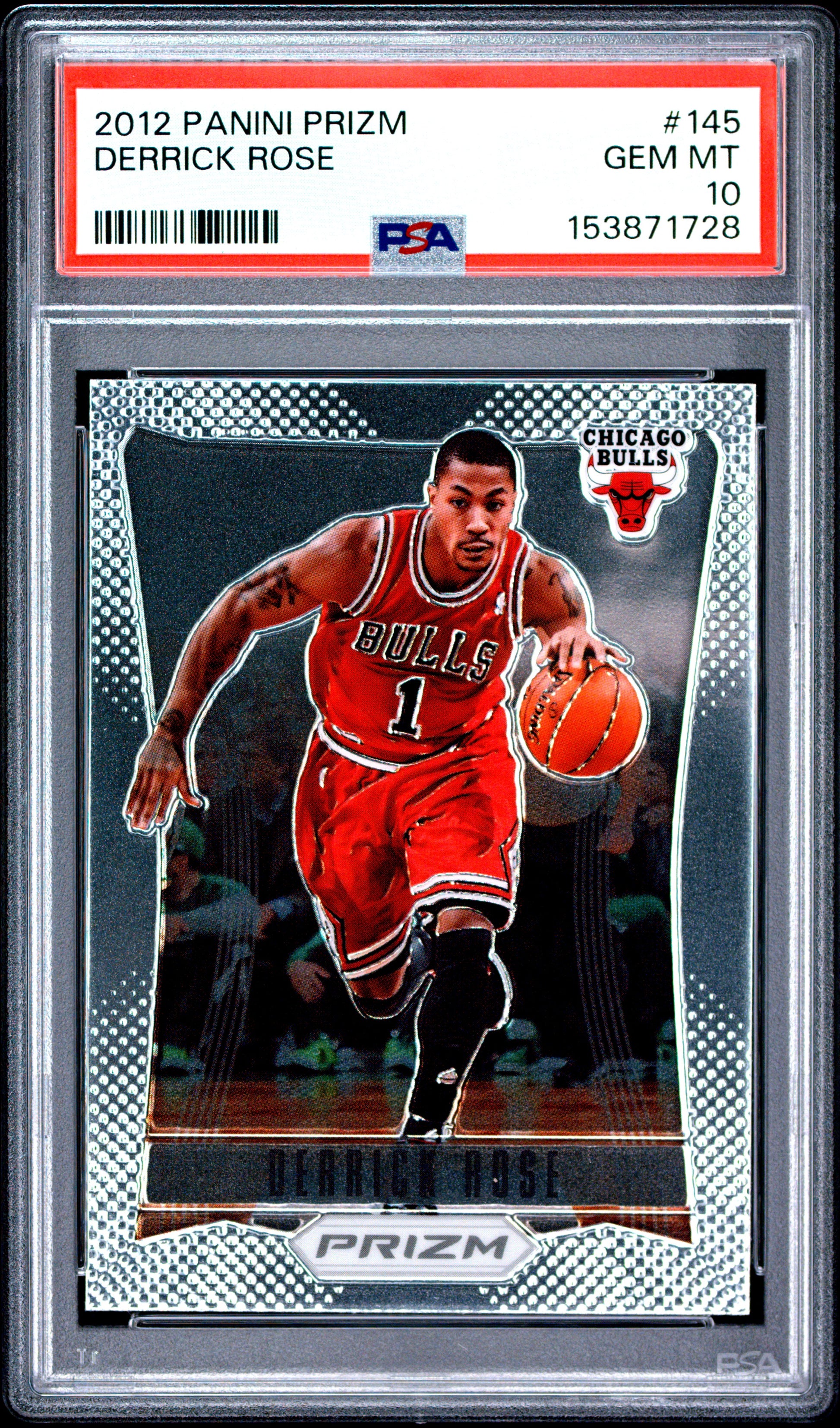 2012 Panini Prizm #145 Derrick Rose PSA 10