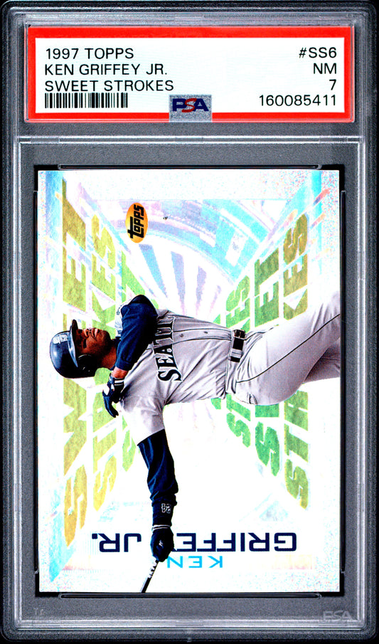 1997 Topps Sweet Strokes #SS6 Sweet Strokes Ken Griffey Jr. PSA 7