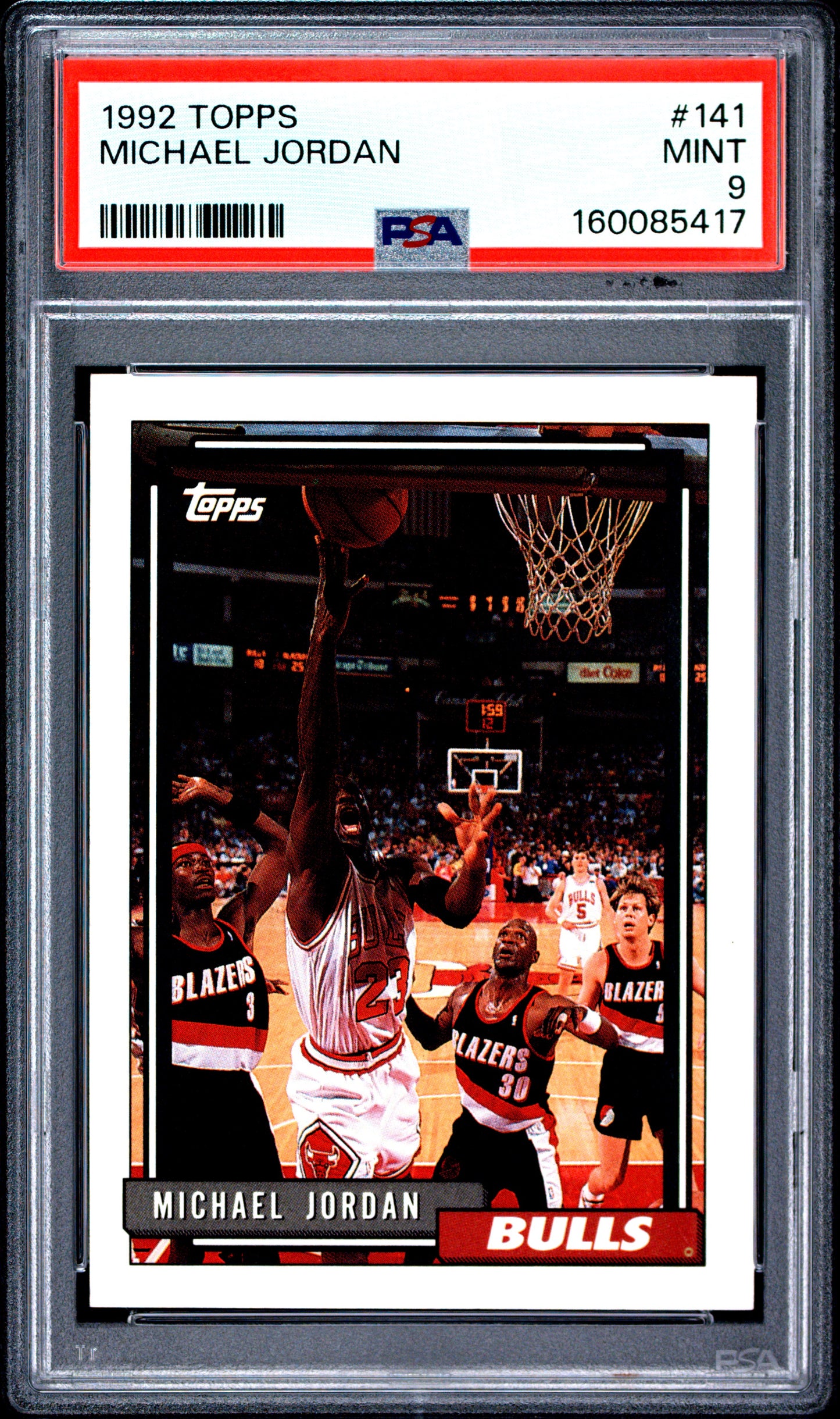 1992 Topps #141 Michael Jordan PSA 9