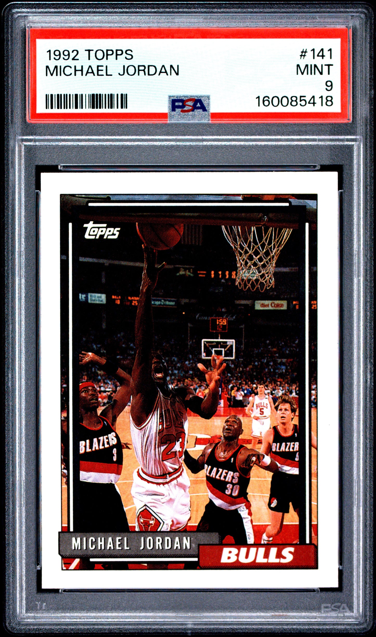 1992 Topps #141 Michael Jordan PSA 9 (5418)