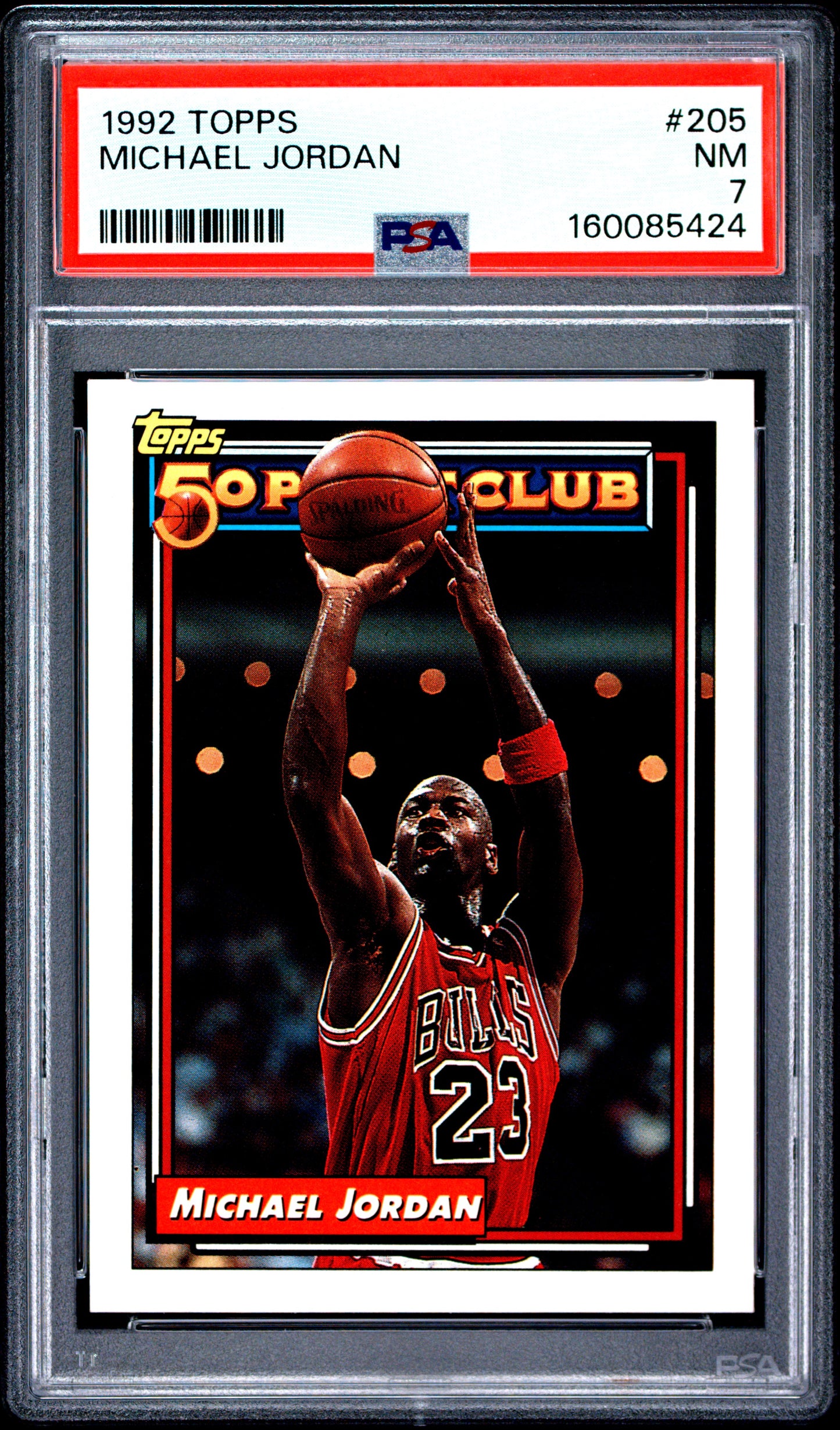 1992 Topps #205 Michael Jordan PSA 7