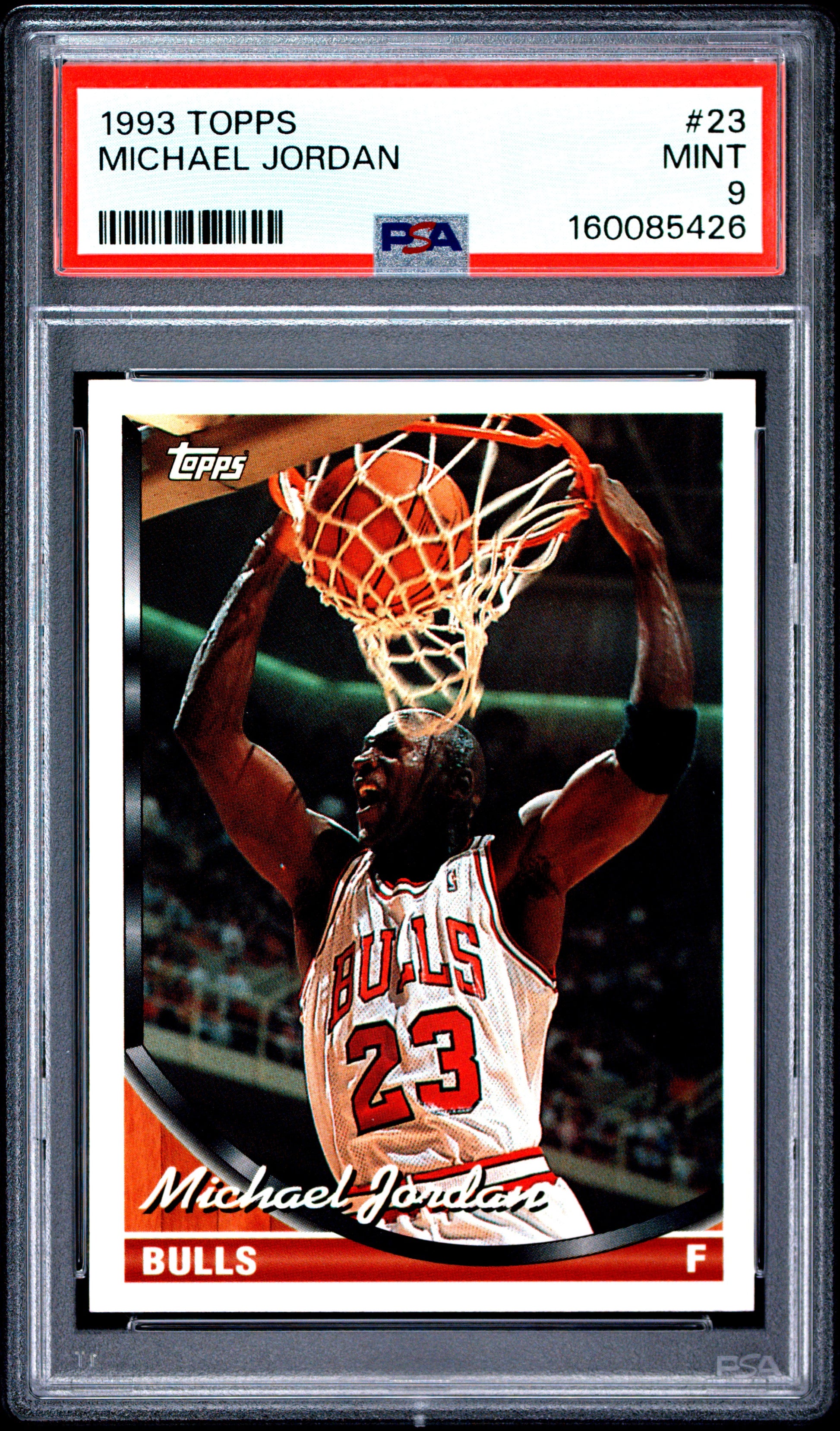 1993 Topps #23 Michael Jordan PSA 9