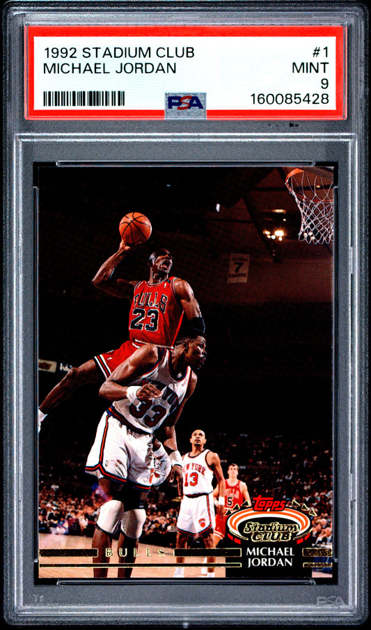 1992 Stadium Club #1 Michael Jordan PSA 9