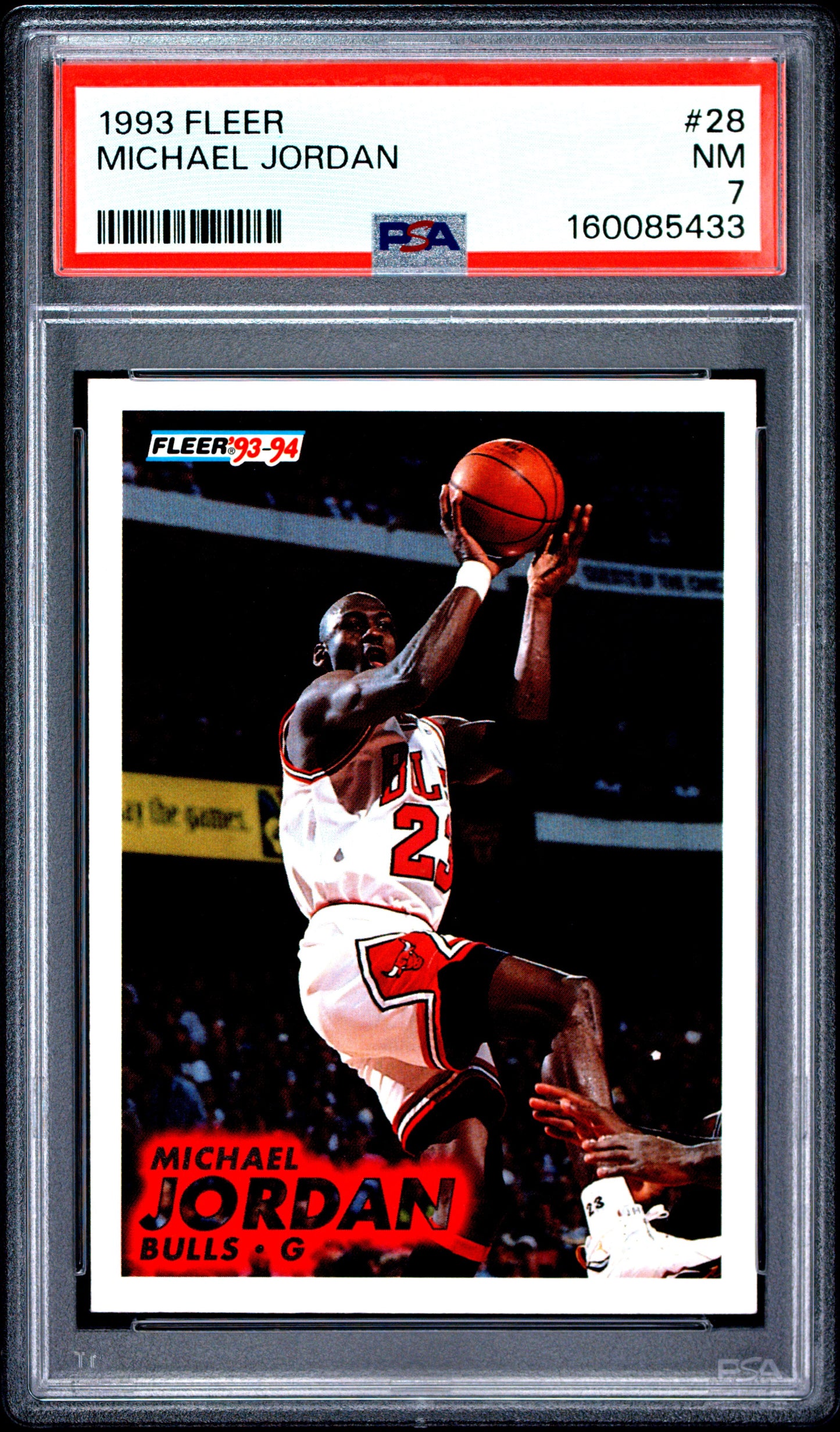 1993 Fleer #28 Michael Jordan PSA 7