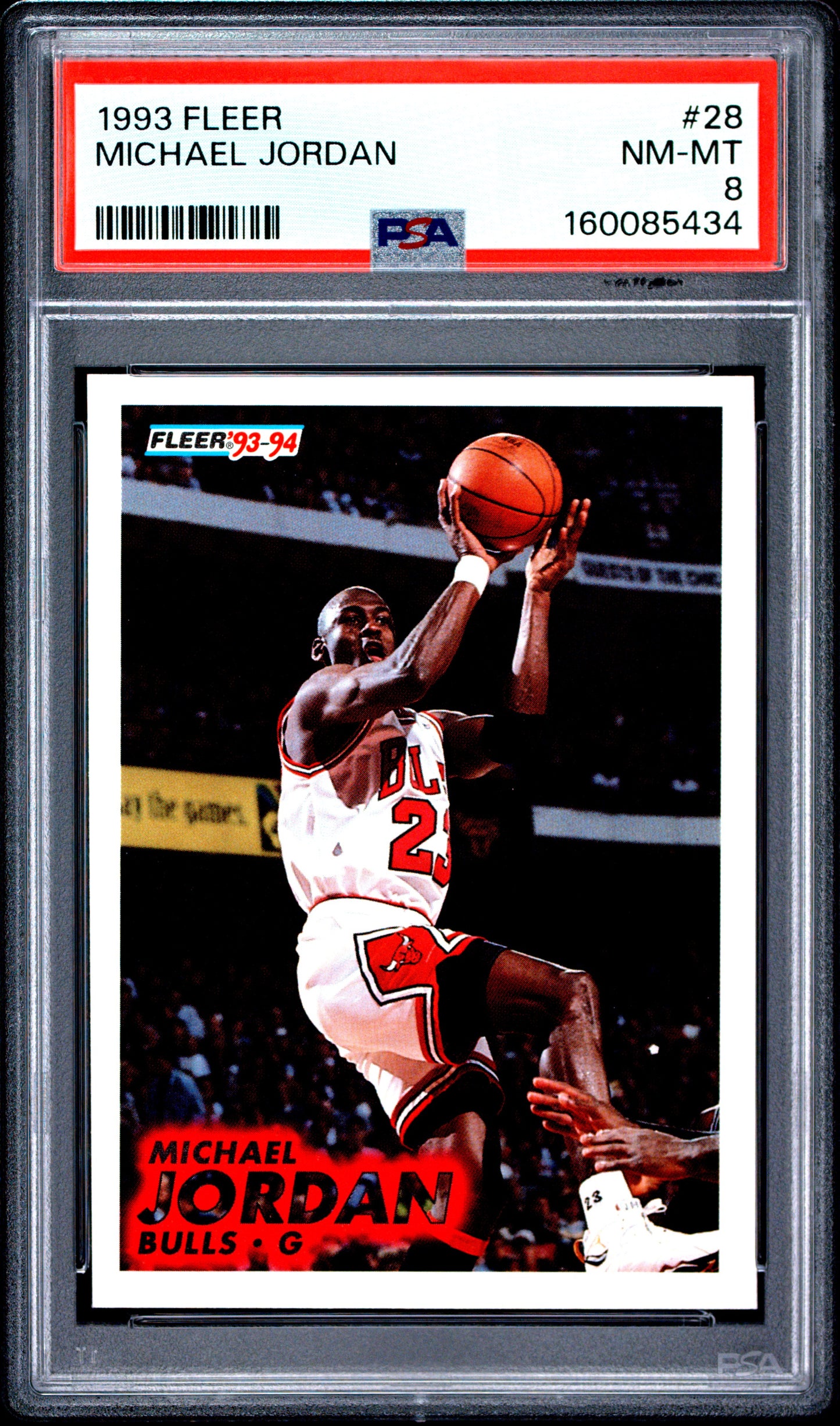 1993 Fleer #28 Michael Jordan PSA 8