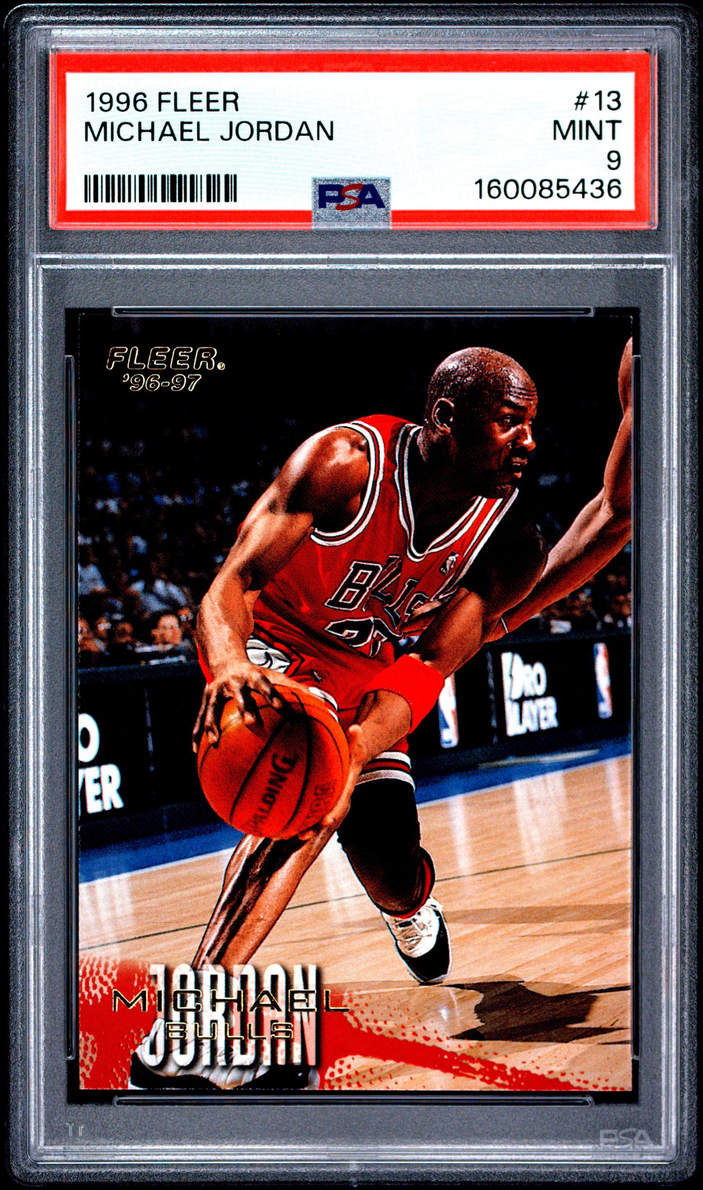 1996 Fleer #13 Michael Jordan PSA 9