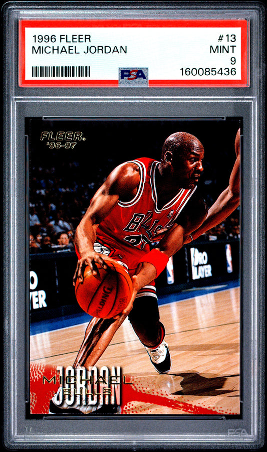 1996 Fleer #13 Michael Jordan PSA 9