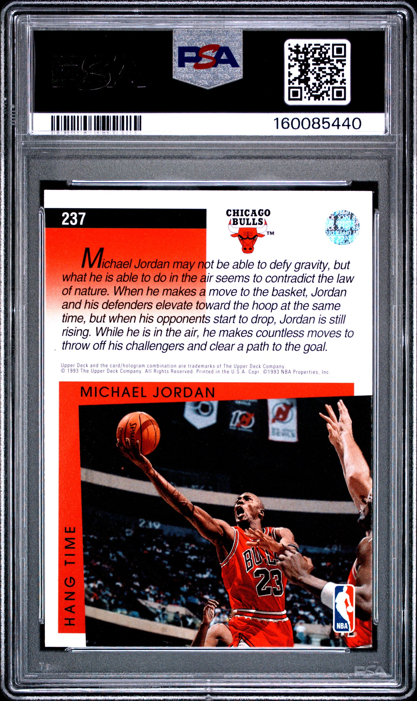 1993 Upper Deck #237 Michael Jordan PSA 10