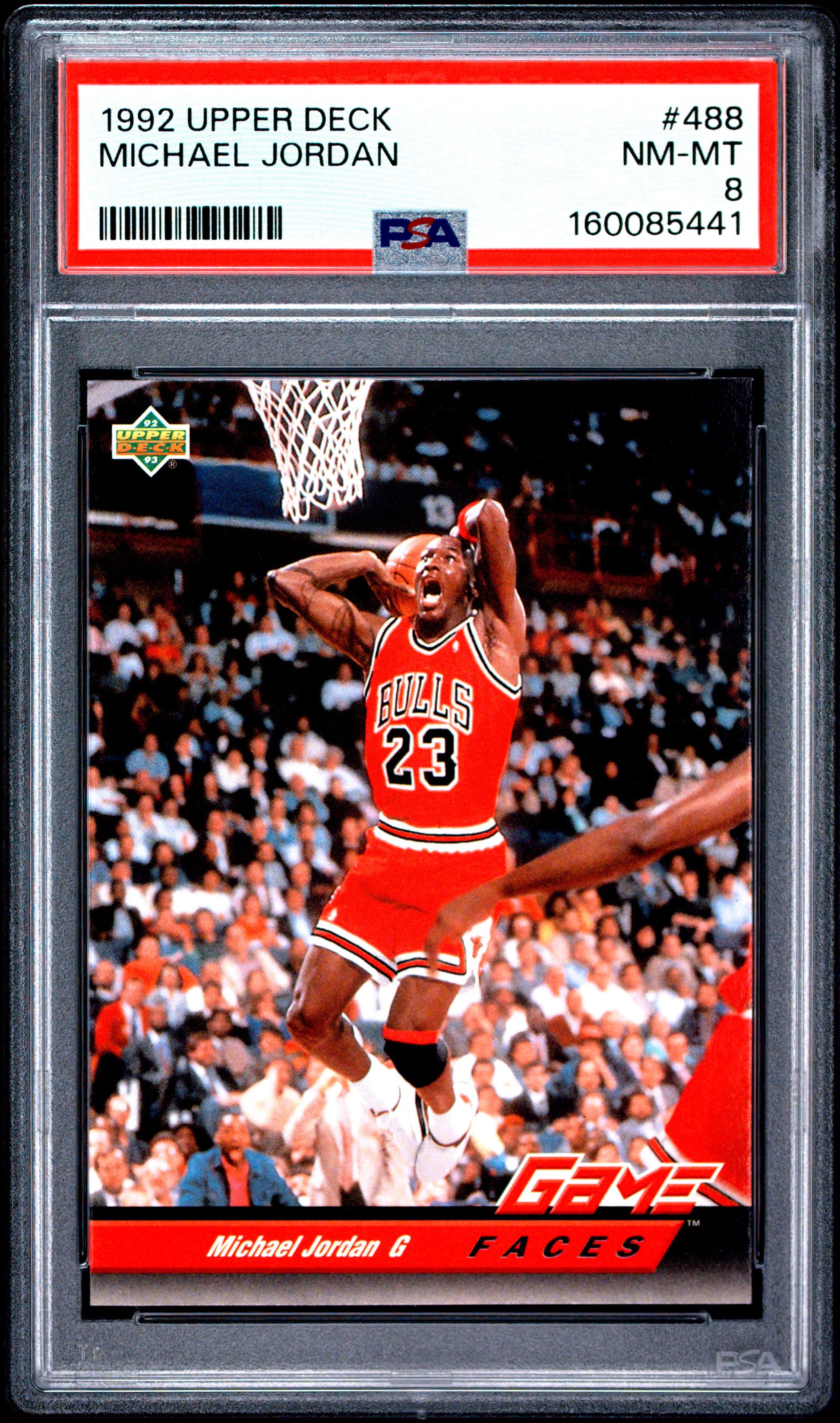 1992 Upper Deck #488 Michael Jordan PSA 8