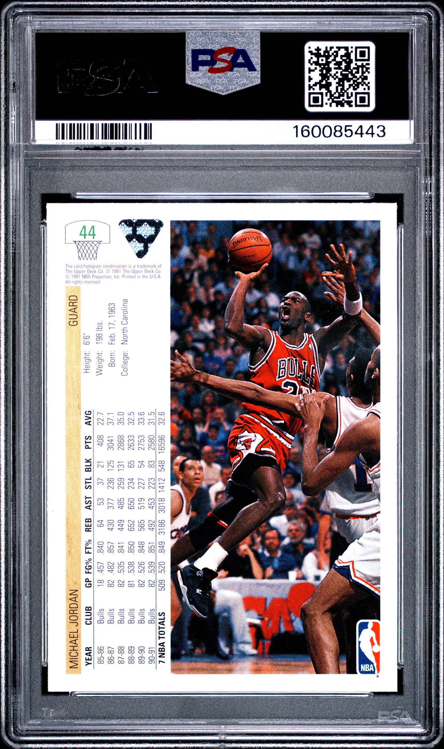 1991 Upper Deck #44 Michael Jordan PSA 10 (5443)