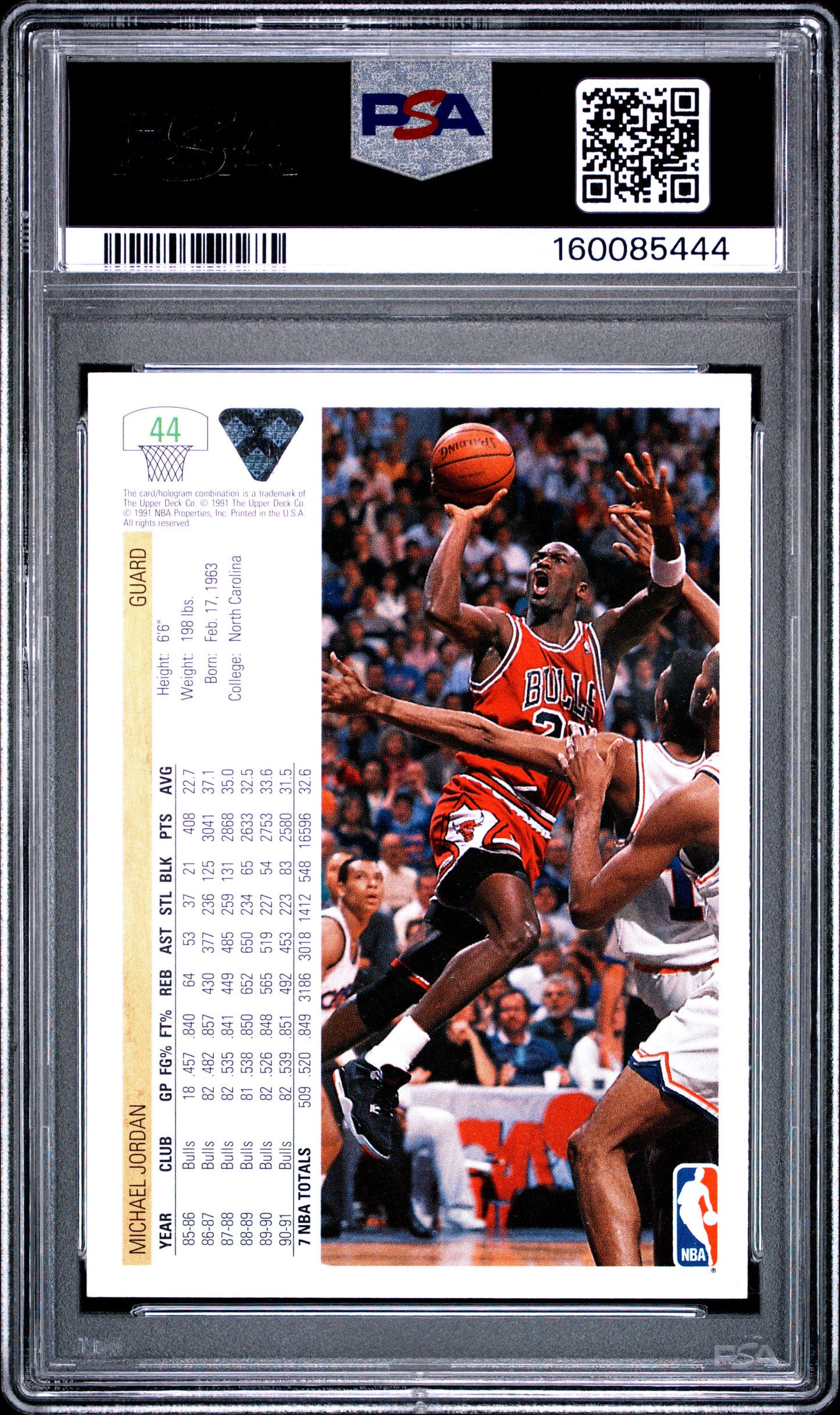 1991 Upper Deck #44 Michael Jordan PSA 9