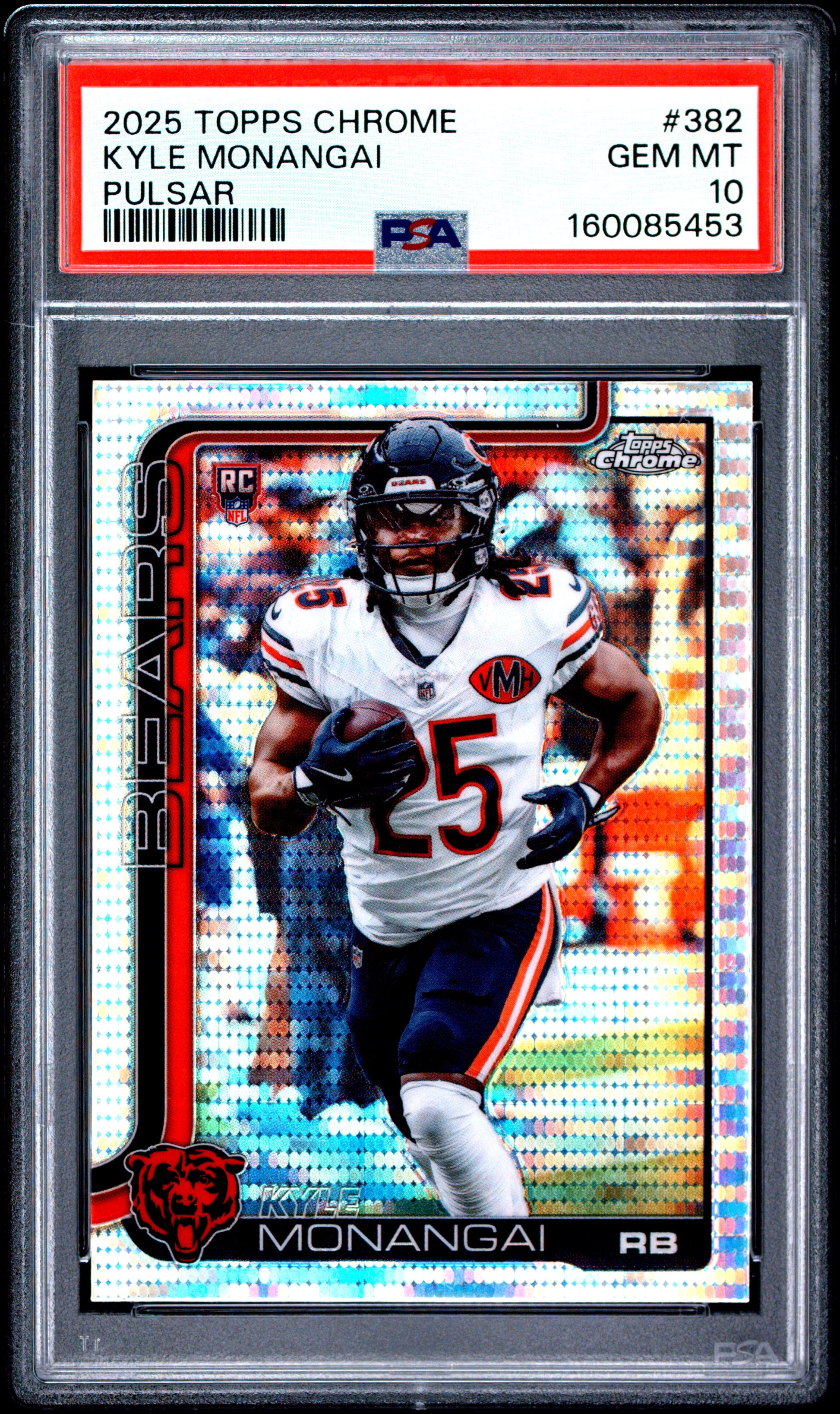 2025 Topps Chrome #382 Pulsar Kyle Monangai RC PSA 10