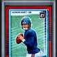 2025 Panini Donruss #400 Optic Preview-Red Wave Jaxson Dart RC PSA 8