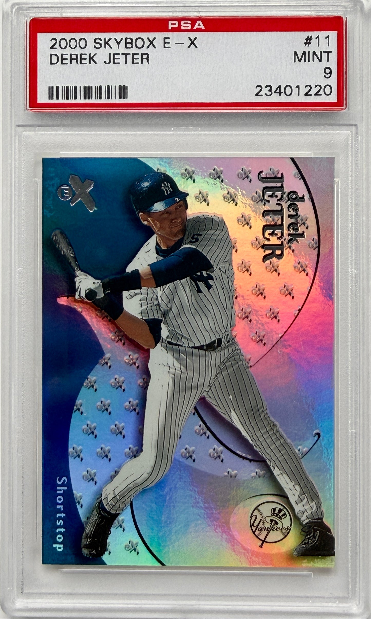 2000 Skybox E-X #11 Derek Jeter PSA 9