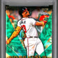 2023 Topps Chrome #TT23 Ronald Acuna Jr Topps In Technicolor Green Refractor PSA 10