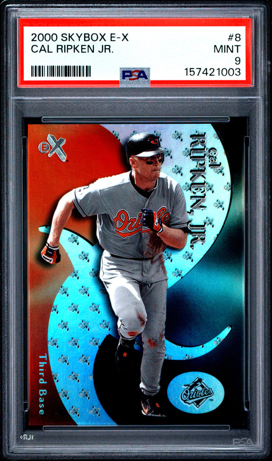 2000 Skybox E-X #8 Cal Ripken Jr. PSA 9
