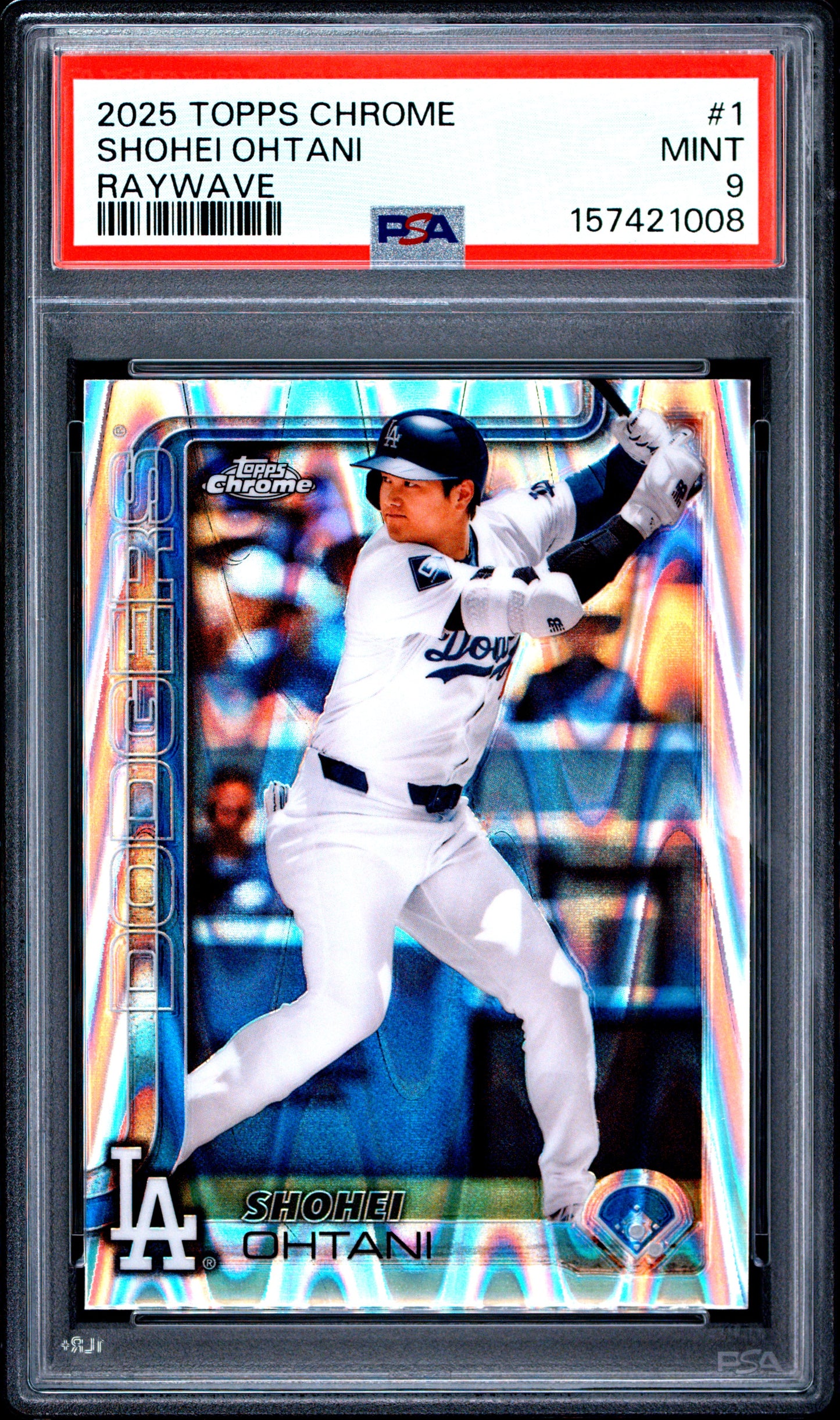 2025 Topps Chrome #1 Raywave Shohei Ohtani PSA 9