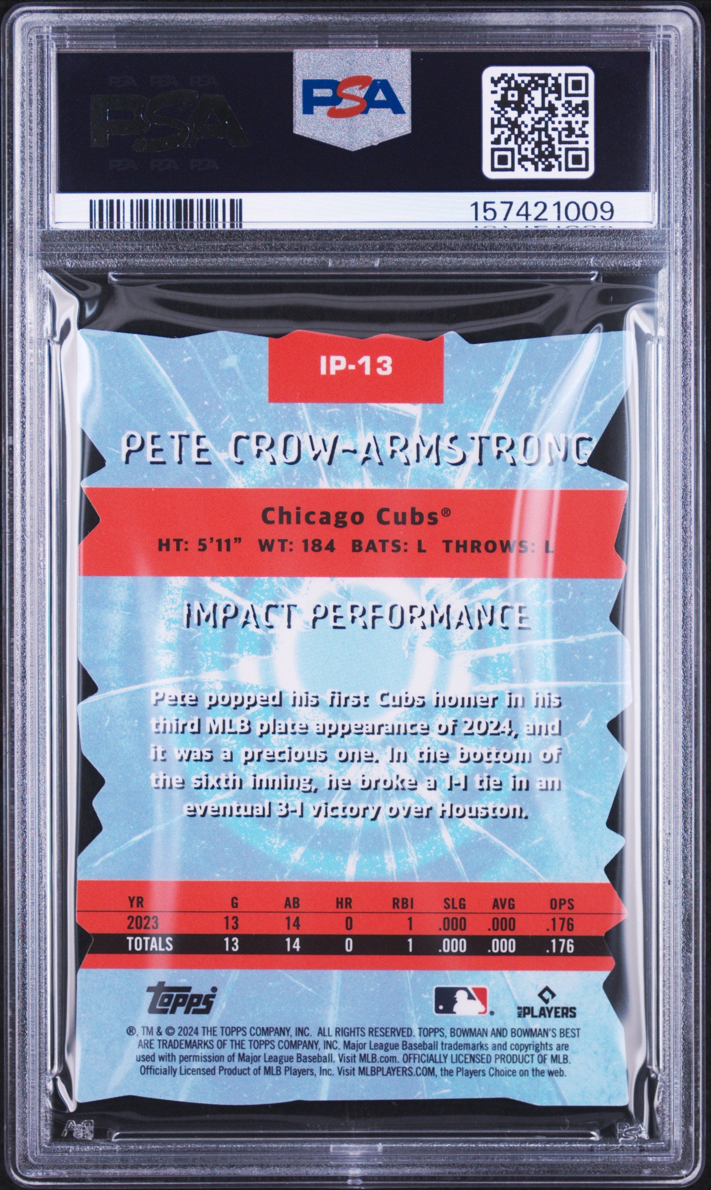 2024 Bowman's Best Impact Players #IP13 Pete Crow-Armstrong RC PSA 9