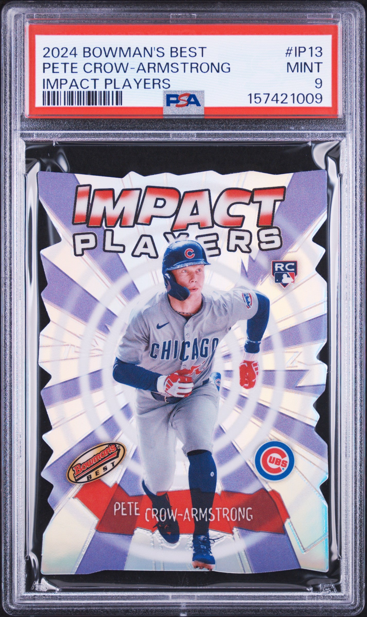 2024 Bowman's Best Impact Players #IP13 Pete Crow-Armstrong RC PSA 9