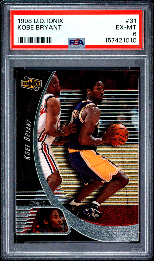 1998 Upper Deck Ionix #31 Kobe Bryant PSA 6
