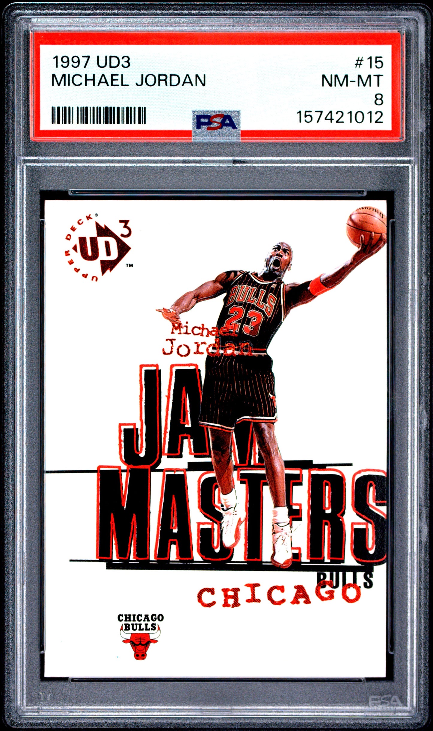 1997 Ud3 #15 Michael Jordan PSA 8