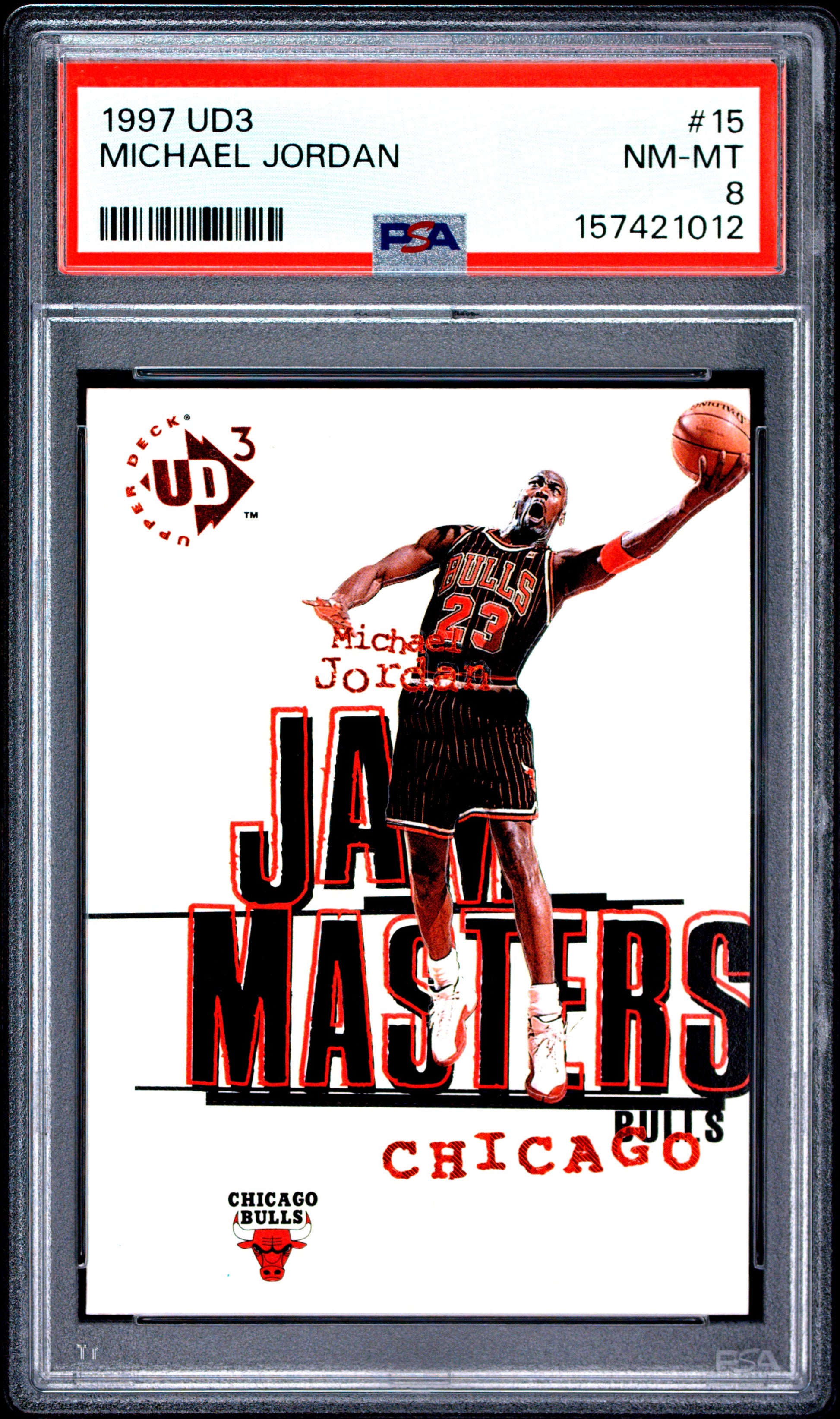 1997 Ud3 #15 Michael Jordan PSA 8