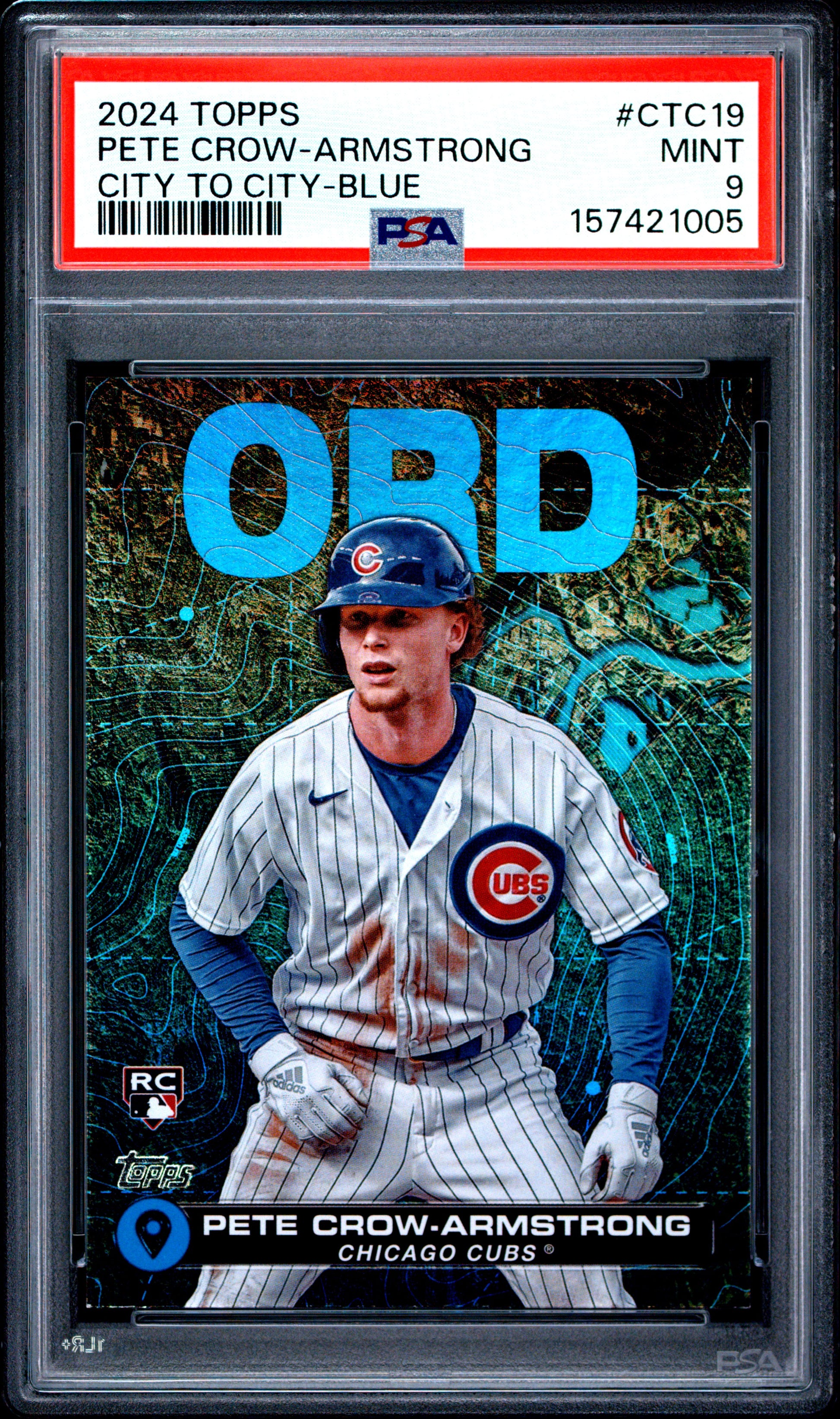 2024 Topps City To City #CTC19 City To City-Blue Pete Crow-Armstrong PSA 9