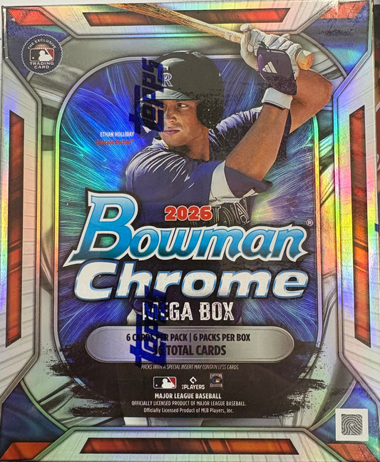 2026 Bowman Chrome Mega Box Baseball