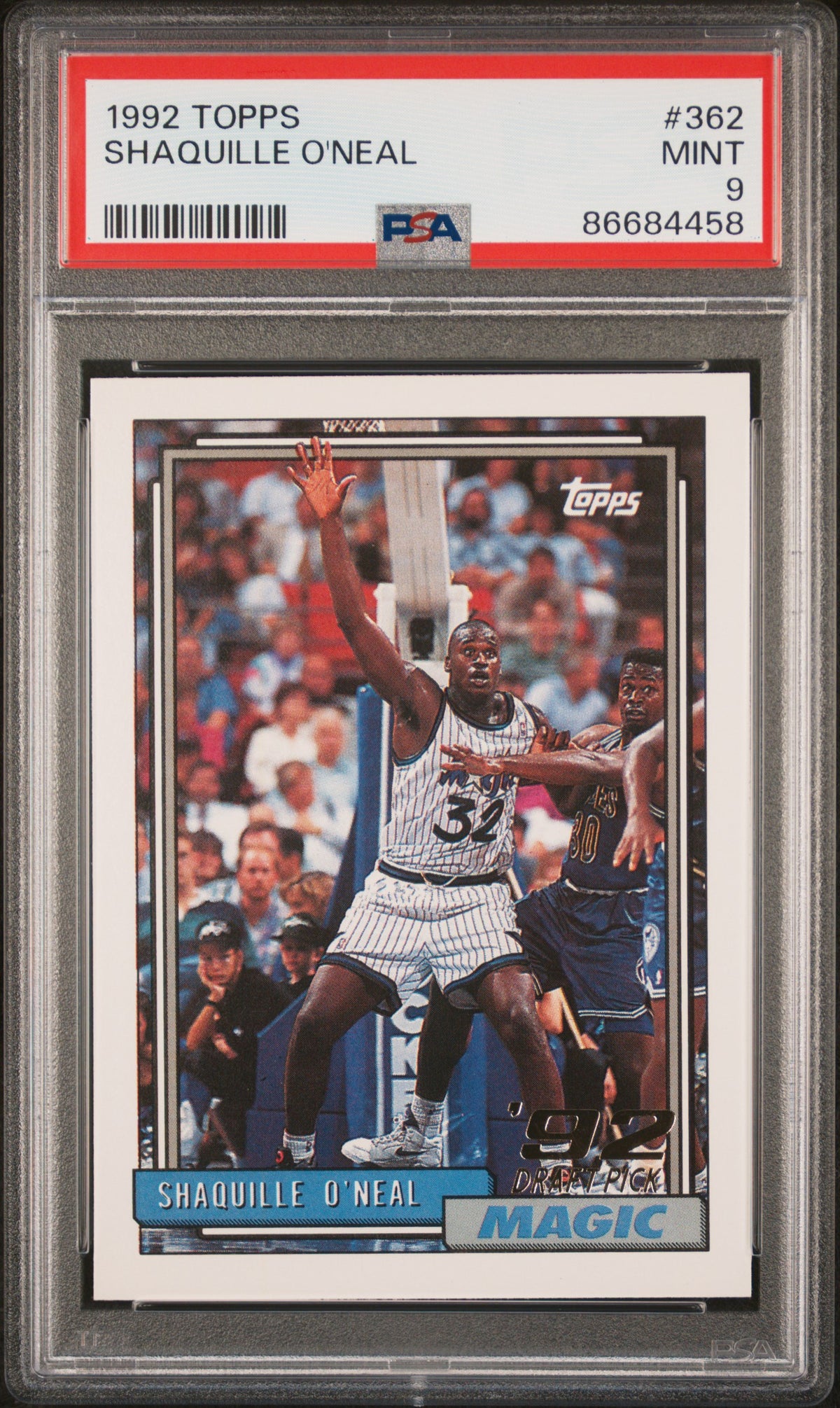 1992 Topps #362 Shaquille O'Neal RC PSA 9