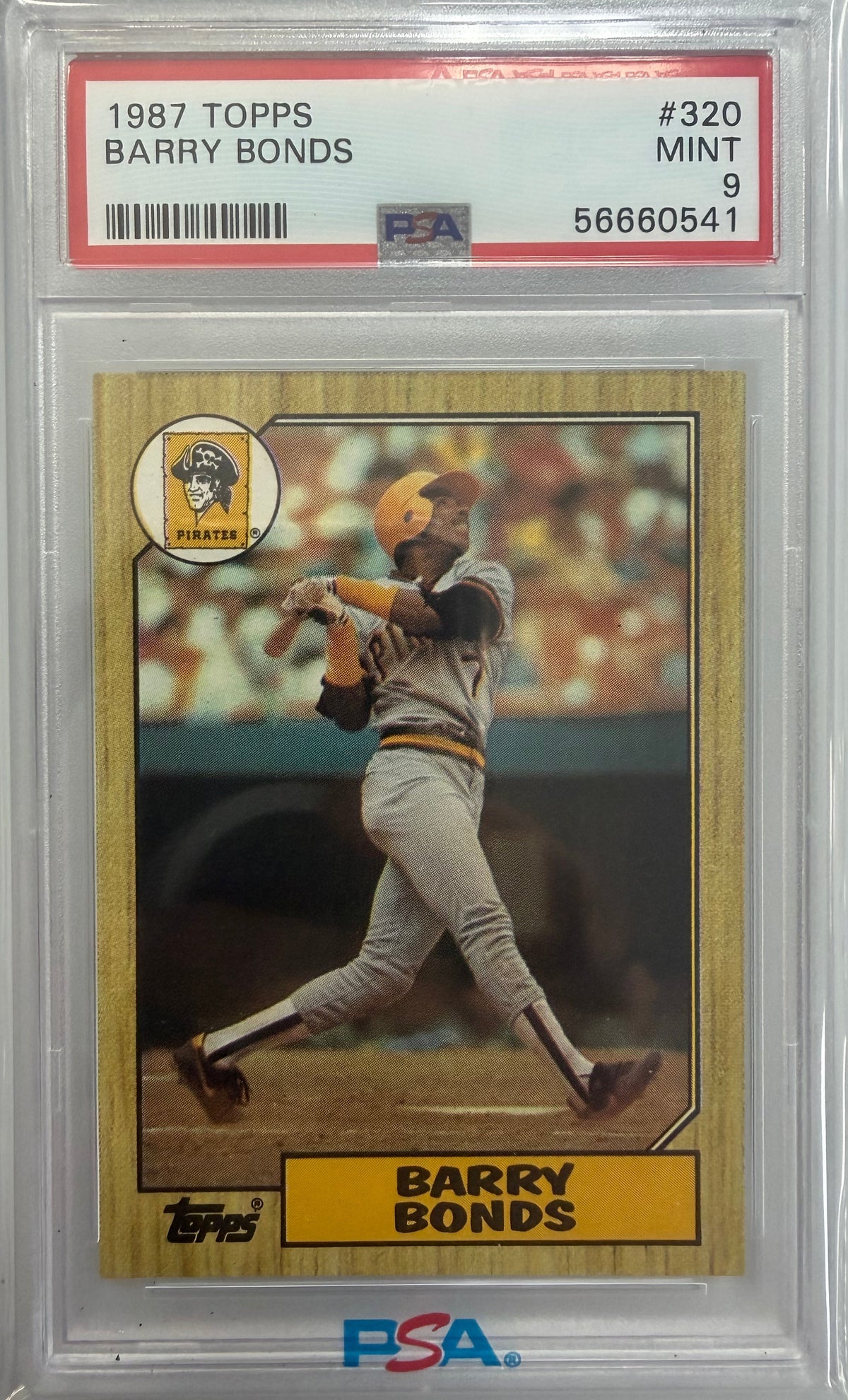 1987 Topps #320 Barry Bonds PSA 9