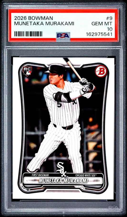 2026 Bowman #9 Munetaka Murakami RC PSA 10 (5541)
