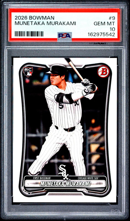 2026 Bowman #9 Munetaka Murakami RC PSA 10 (5542)