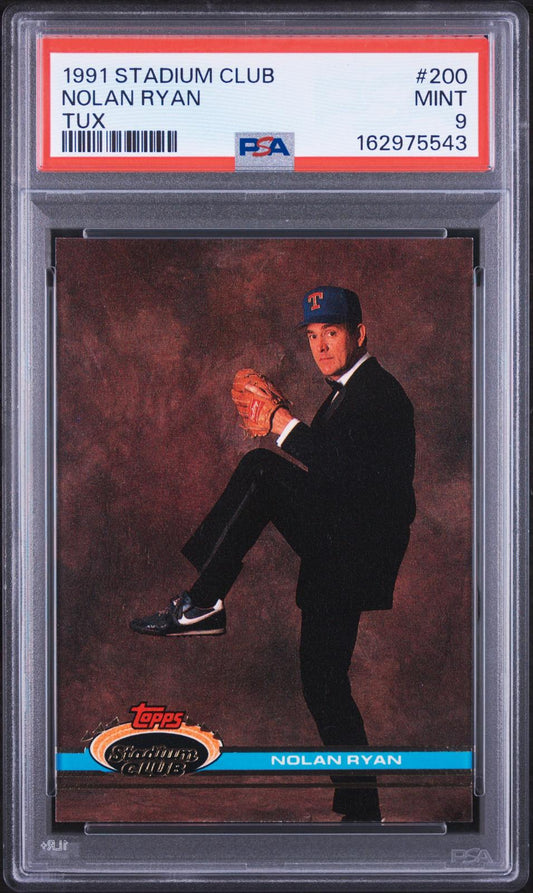 1991 Stadium Club #200 Tux Nolan Ryan PSA 9