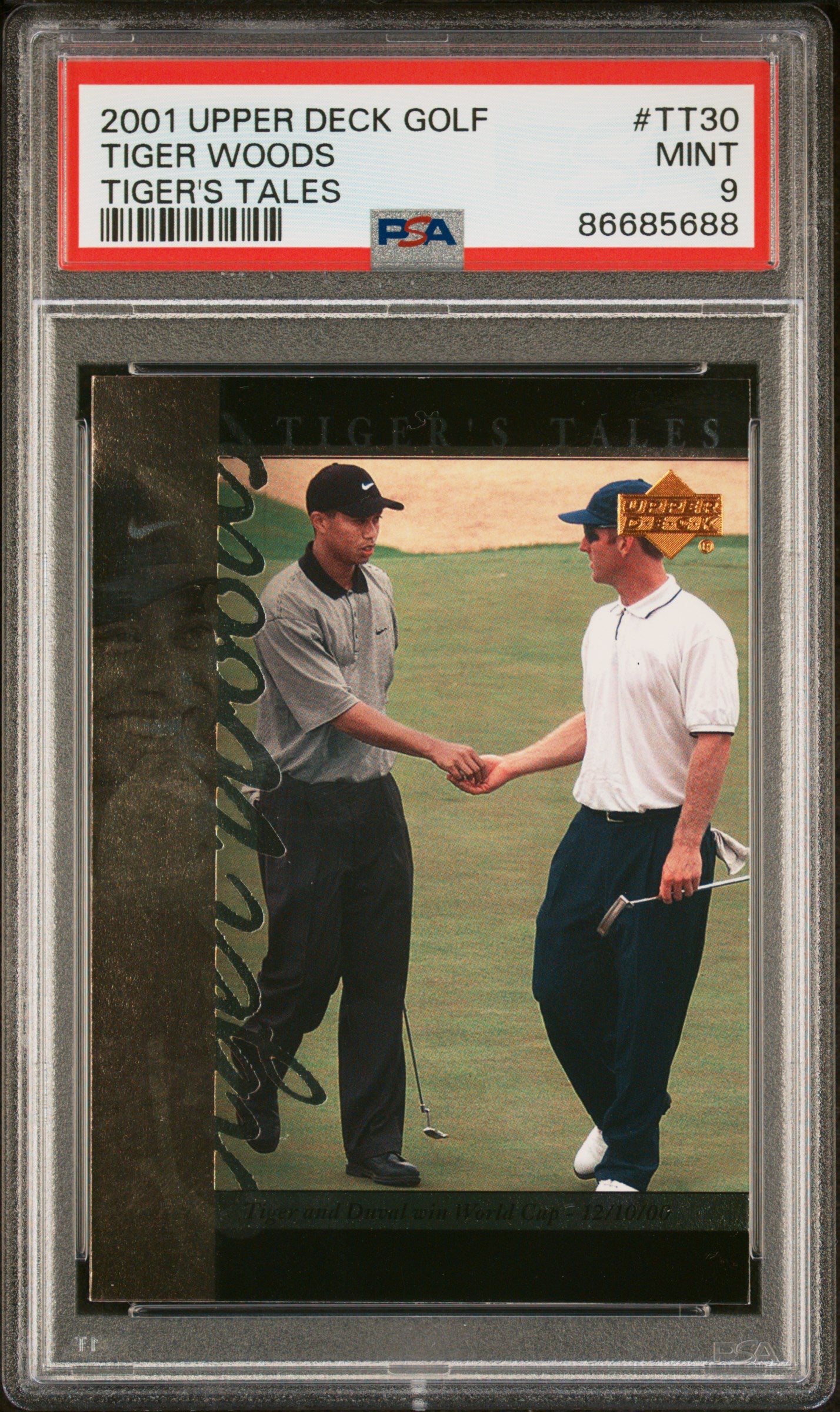 2001 Upper Deck Tiger'S Tales #TT30 Tiger Woods Tiger'S Tales PSA 9