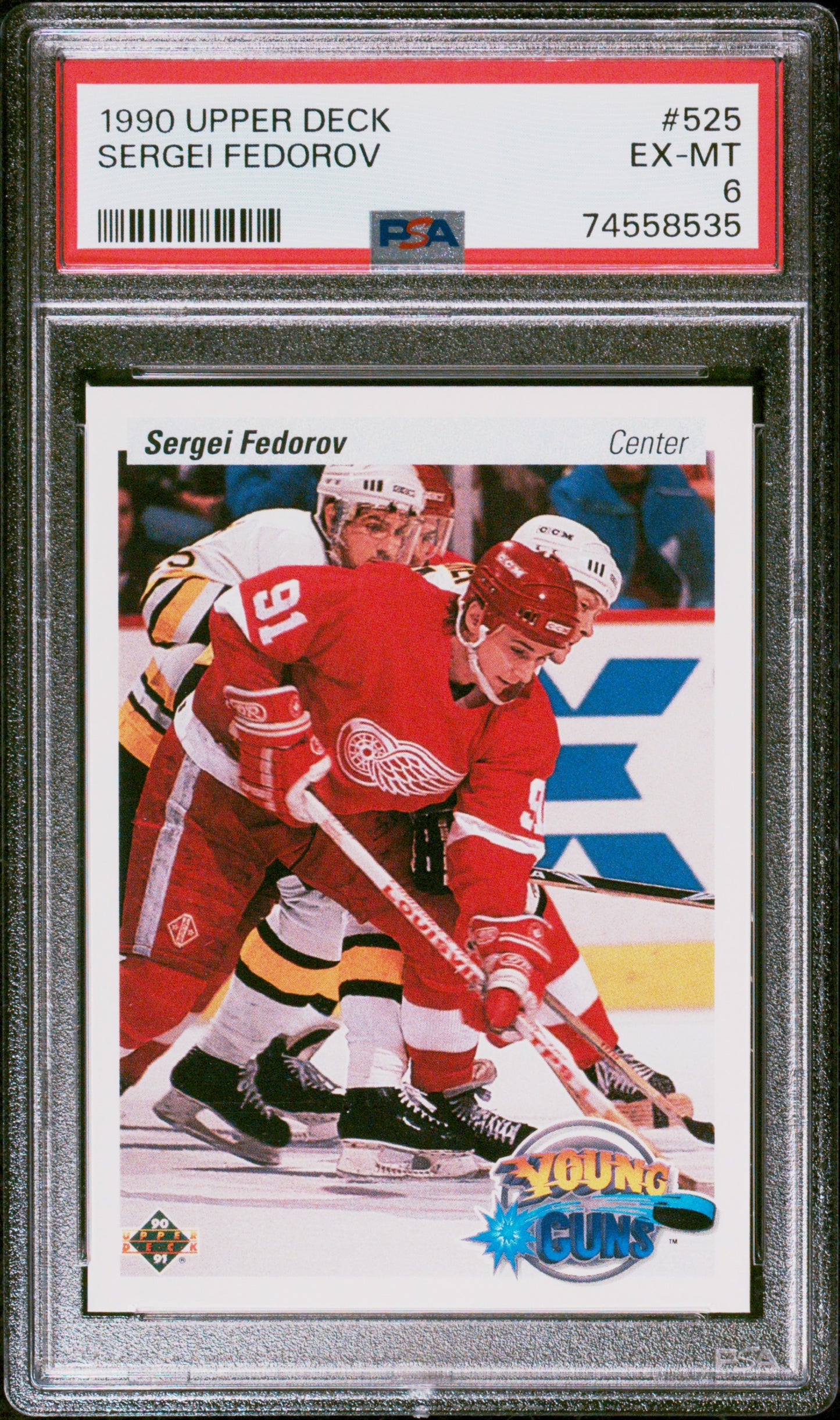 1990 Upper Deck #525 Sergei Fedorov PSA 6