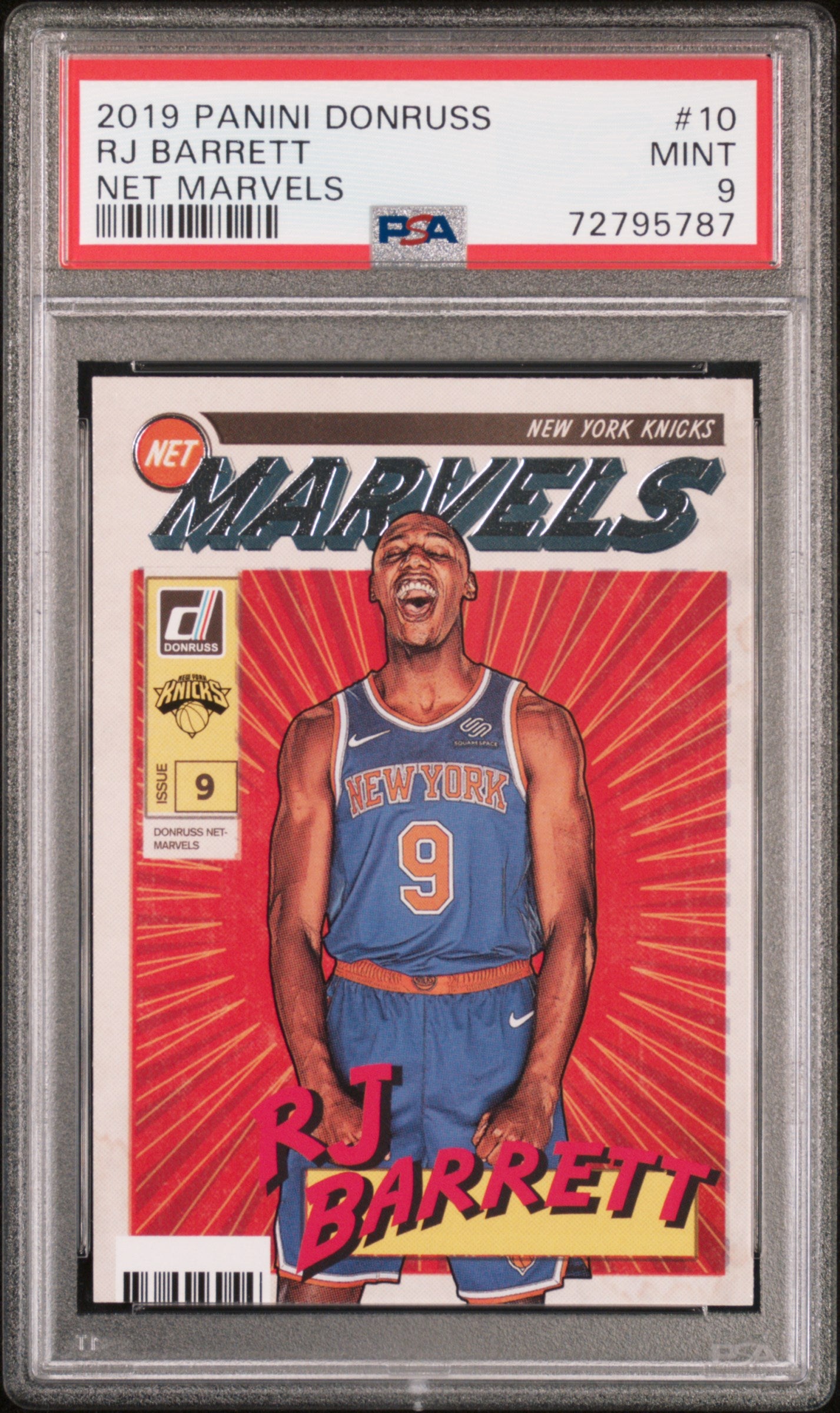 2019 Panini Donruss Net Marvels #10 Rj Barrett PSA 9