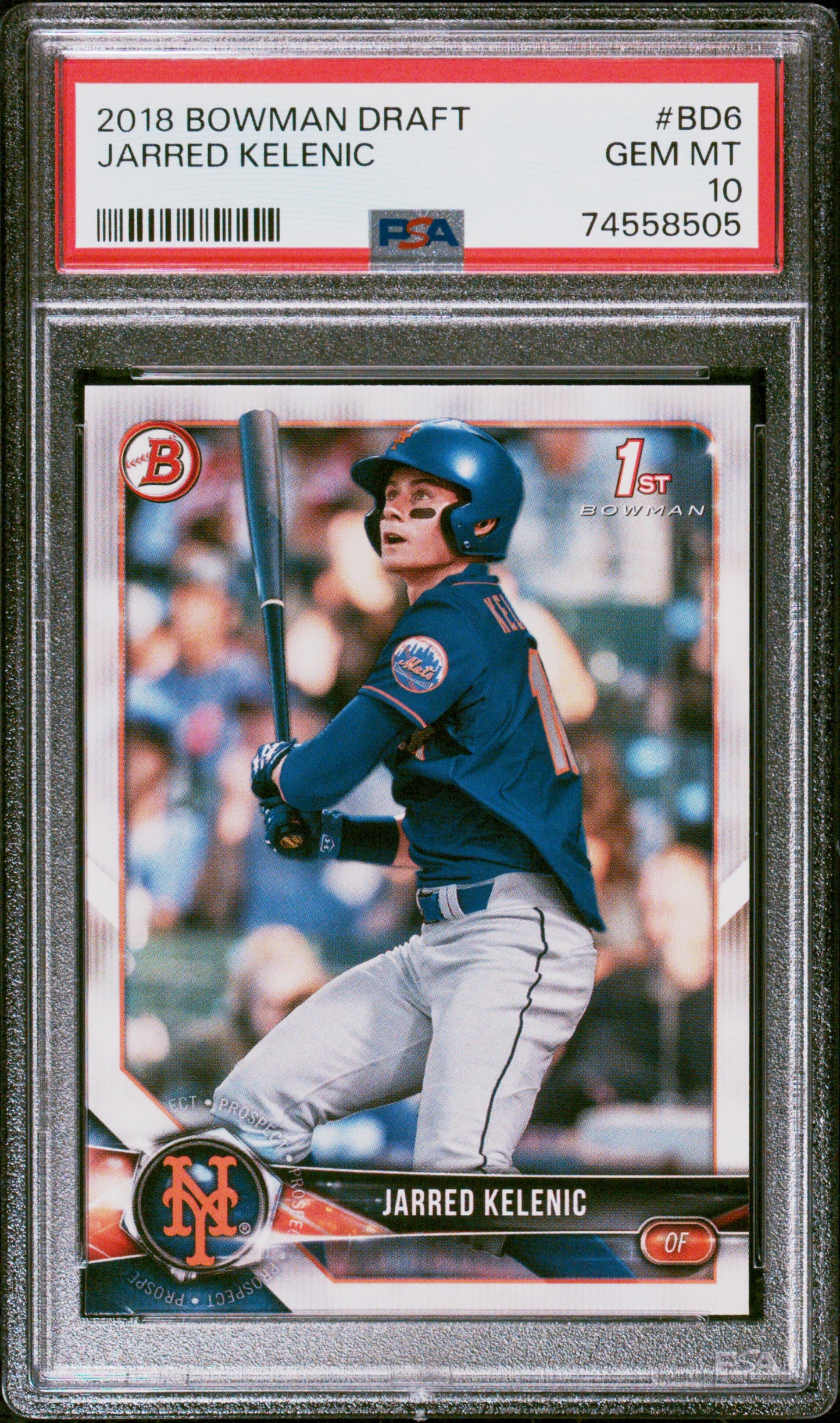 2018 Bowman Draft #BD6 Jarred Kelenic PSA 10