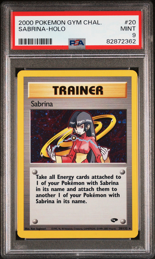 2000 Pokemon Gym Challenge #20 Sabrina-Holo PSA 9