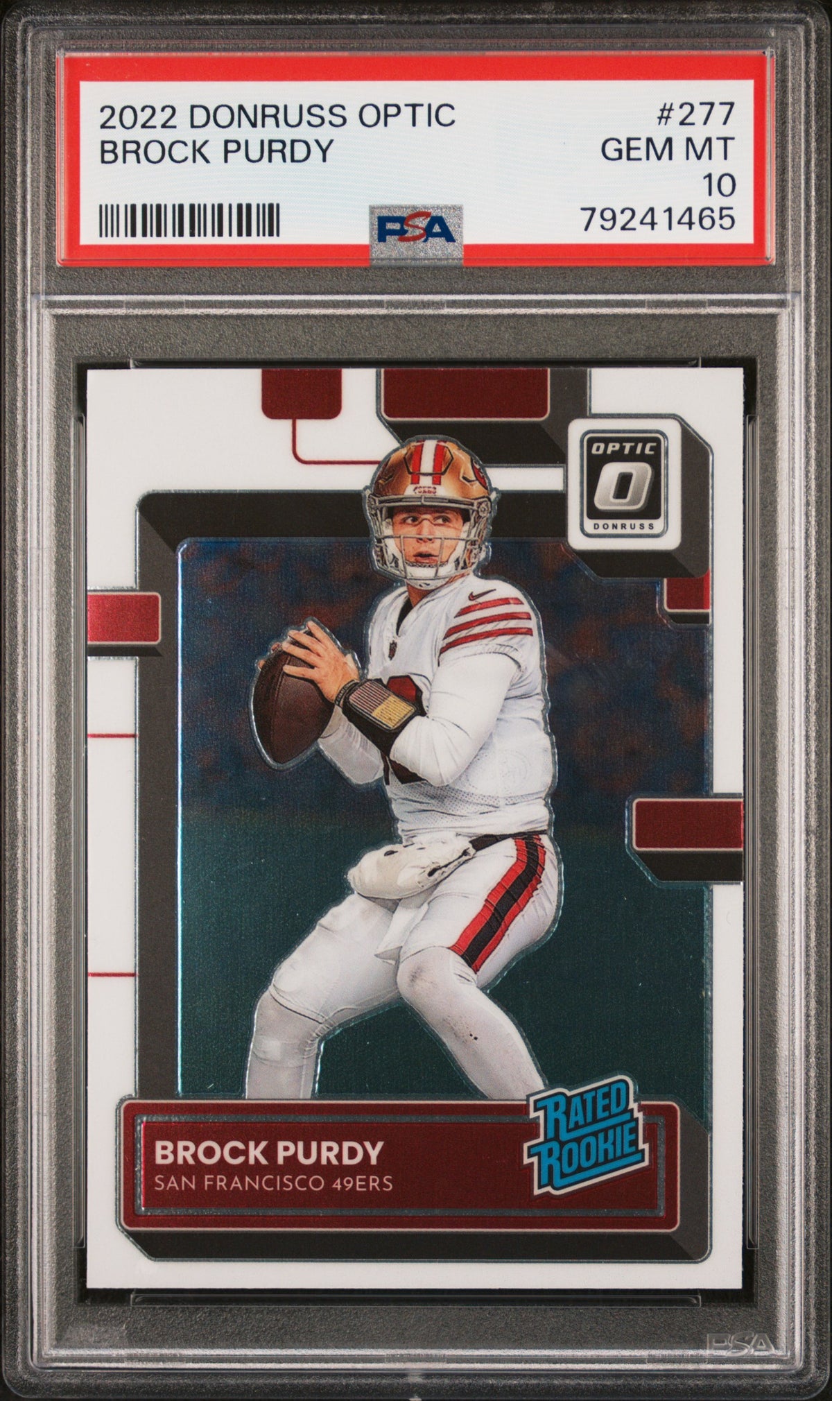 2022 Panini Donruss Optic #277 Brock Purdy RC PSA 10