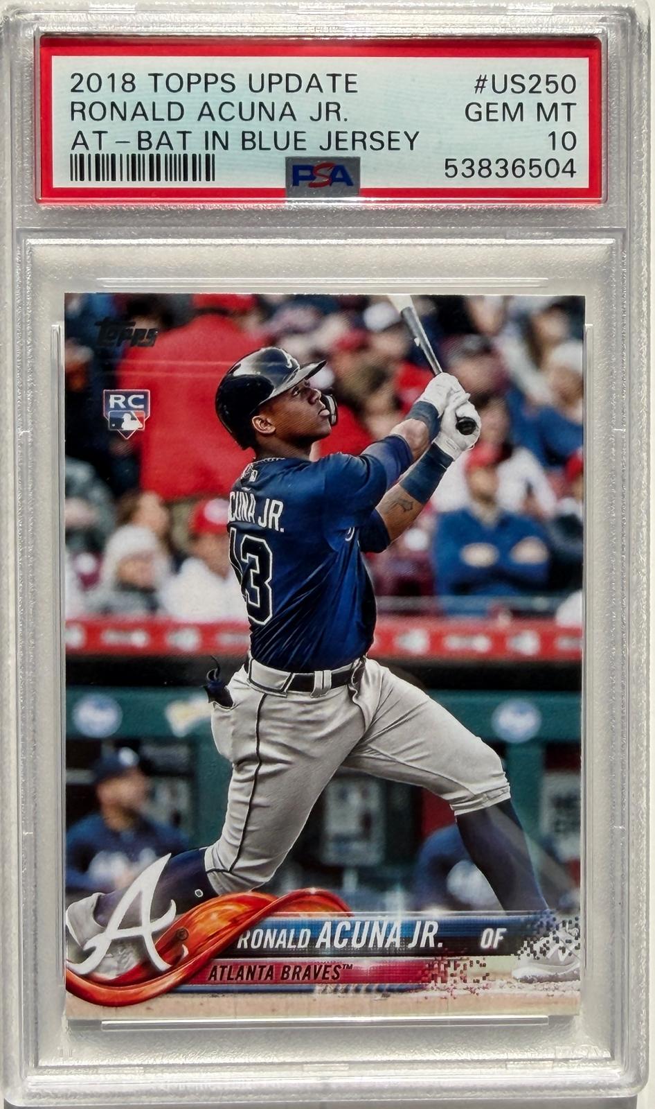 2018 Topps Update #US250 Ronald Acuna Jr. RC PSA 10