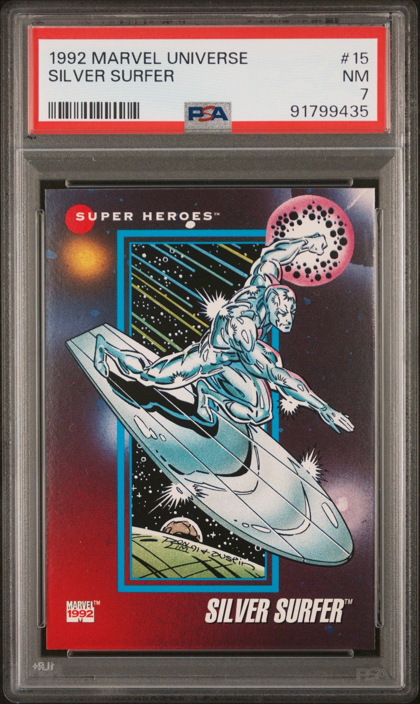 1992 Marvel Universe #15 Silver Surfer PSA 7