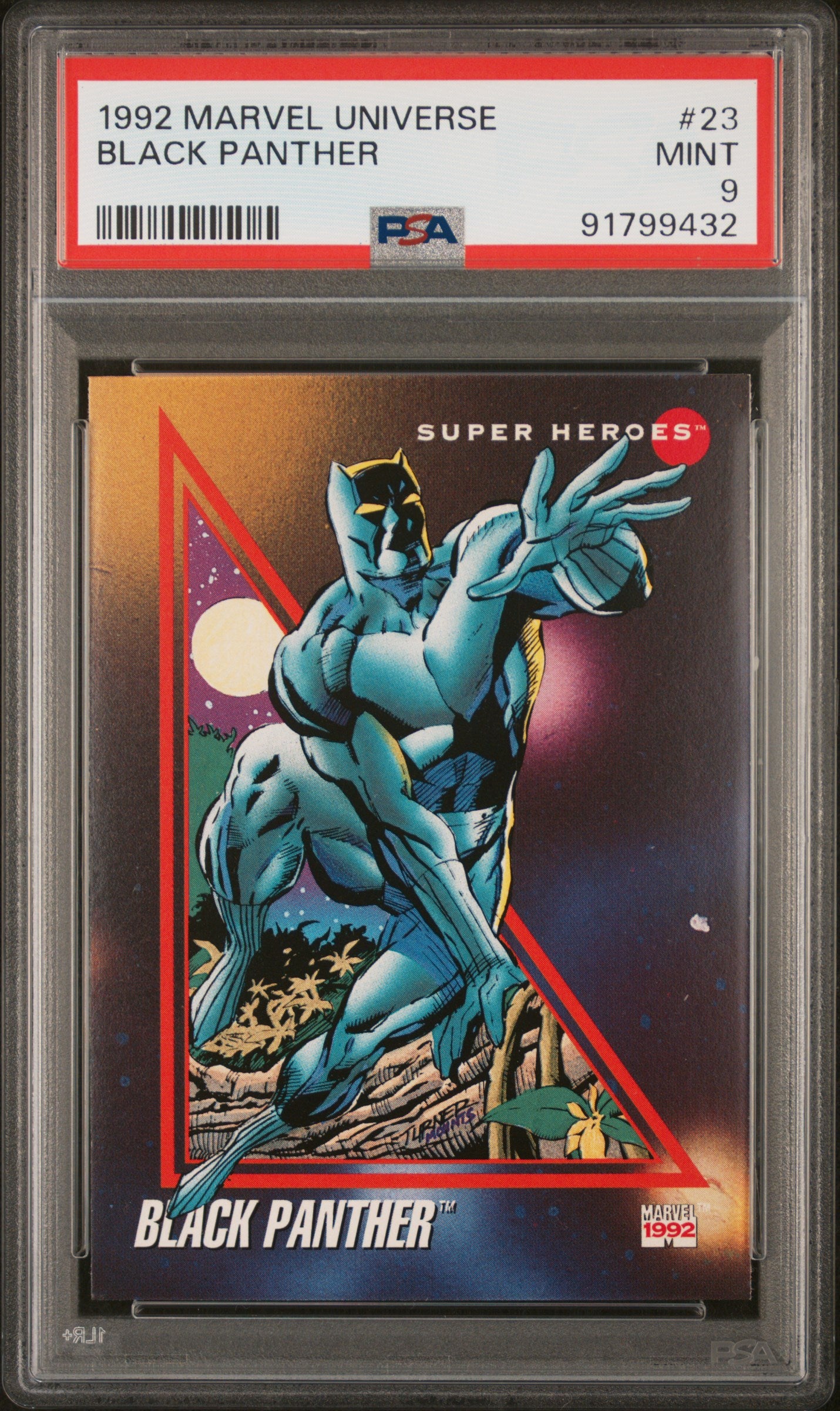 1992 Marvel Universe #23 Black Panther PSA 9