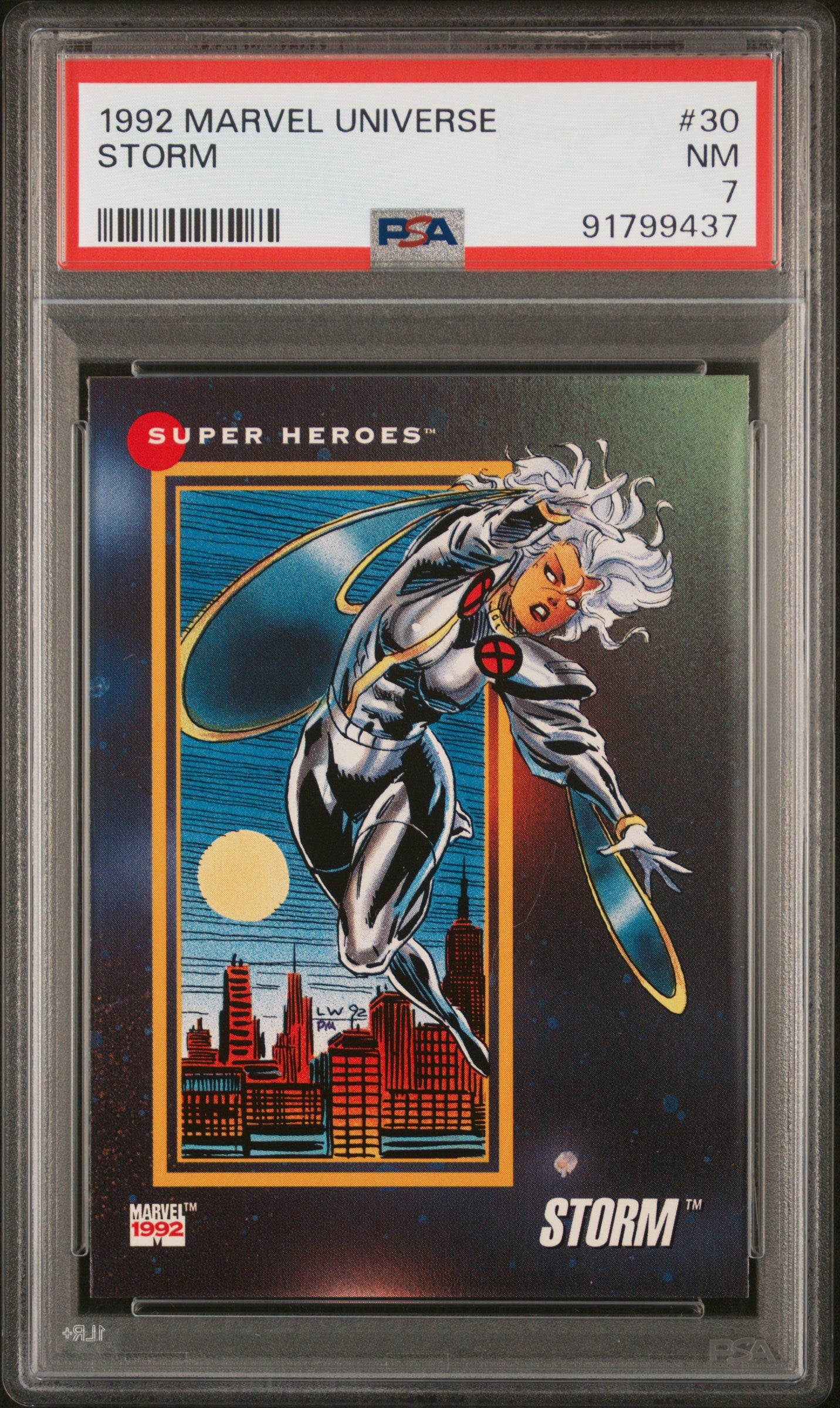 1992 Marvel Universe #30 Storm PSA 7