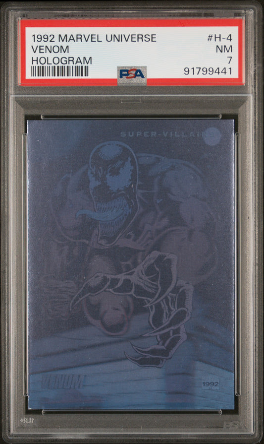 1992 Marvel Universe Hologram #H-4 Venom Hologram PSA 7