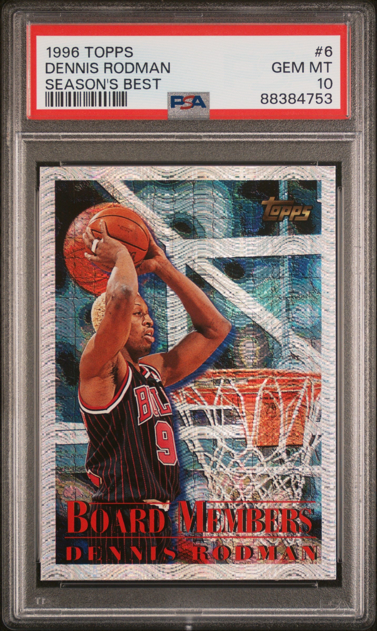 1996 Topps Season's Best #6 Dennis Rodman PSA 10 GEM MINT